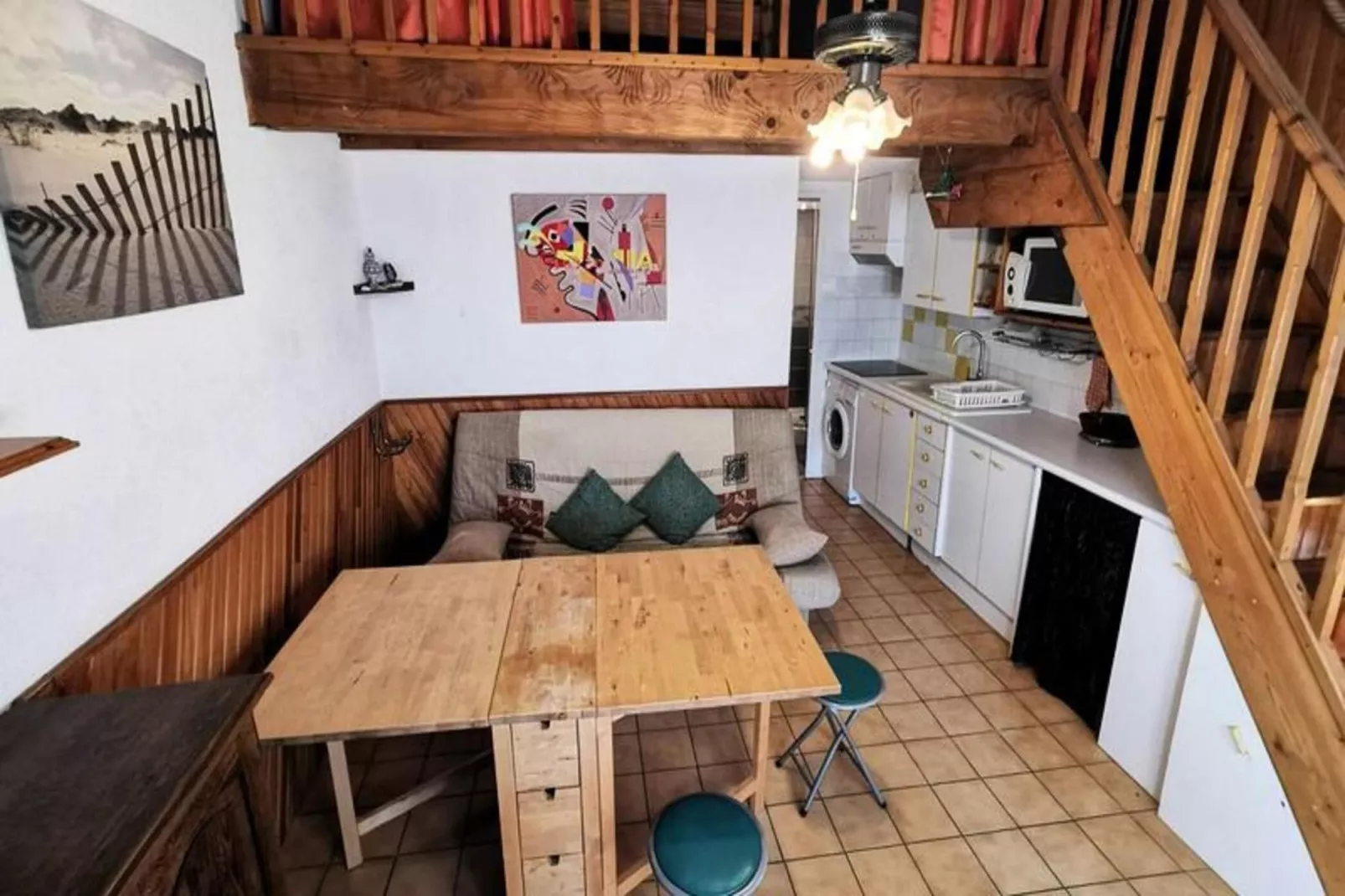 Résidence Maisons De La Plage-Woonkamer