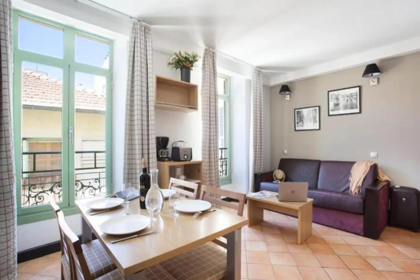 Appart'hôtel Odalys Palais Rossini-Woonkamer