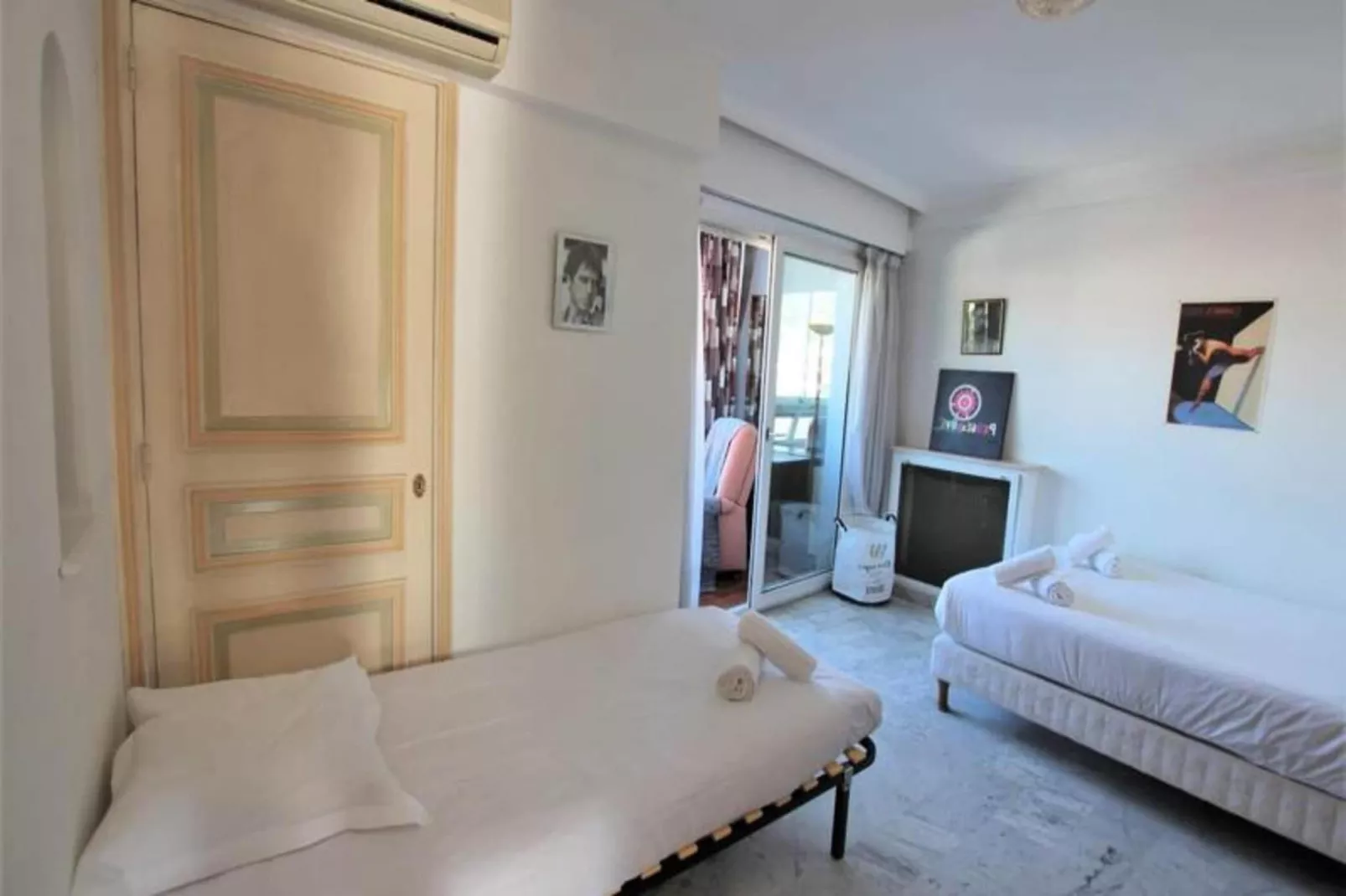 Résidence Appartement Climatis&eacute; 5 Voyageurs De 80 M2, Centre Ville Et Croisette-Slaapkamer