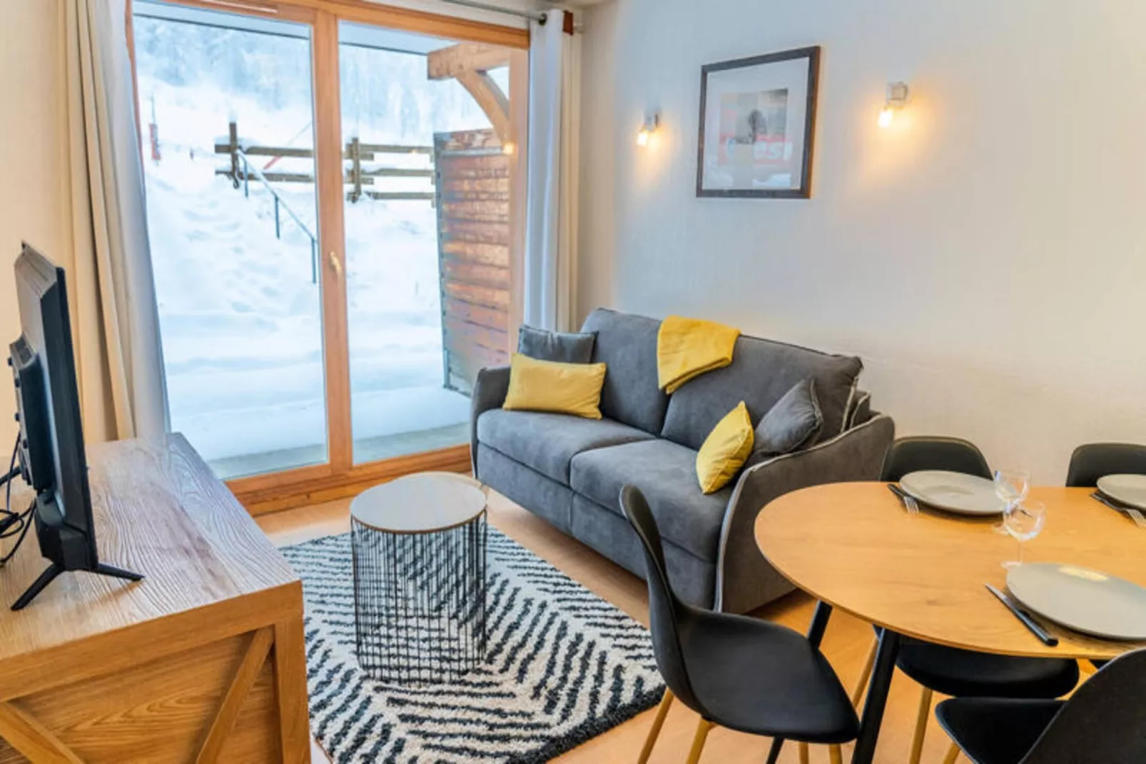 Résidence Le Parc Des Airelles - Woonkamer