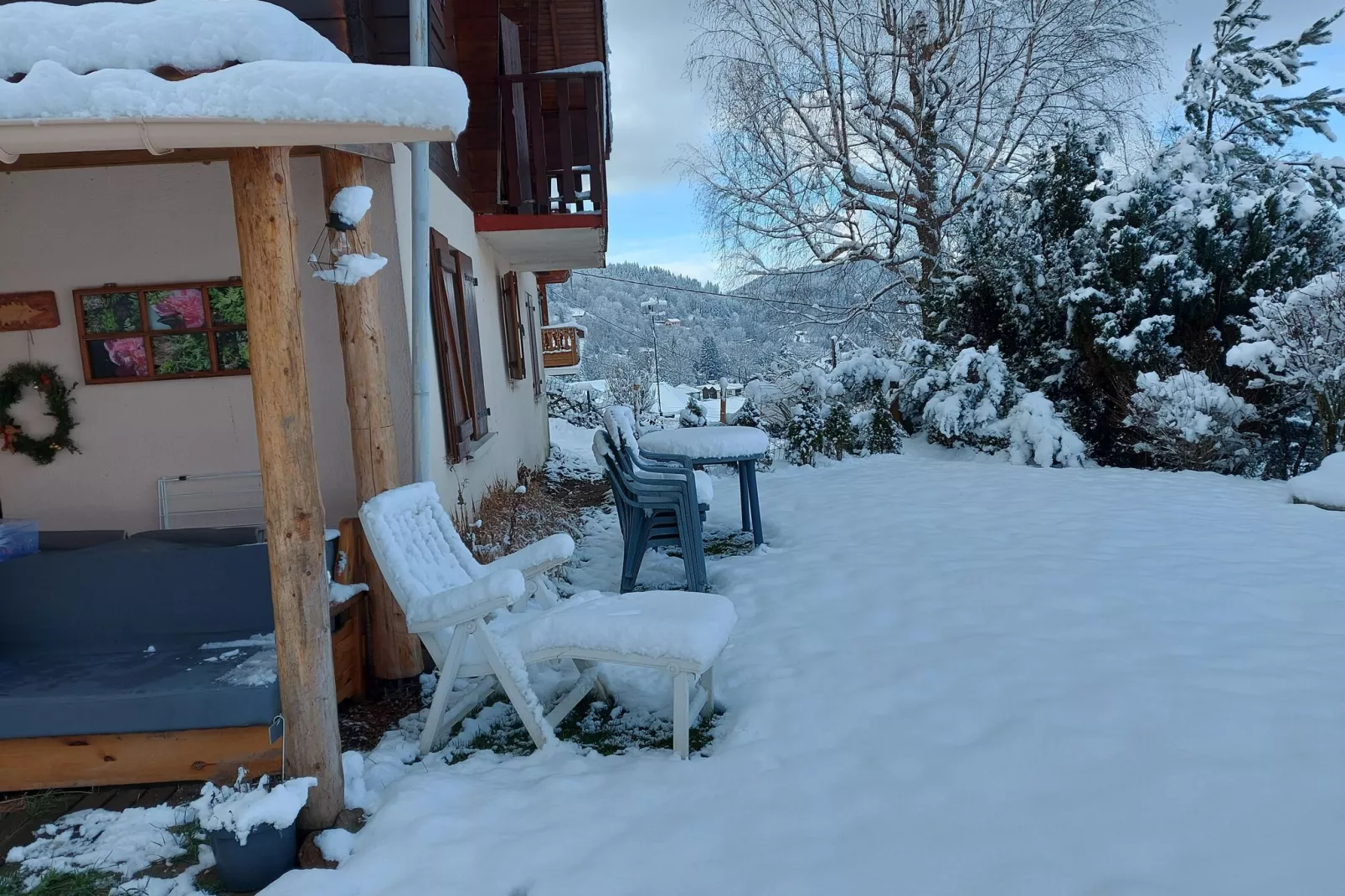 L'Aigle chalet ensemble - Saint-Maurice-sur-Moselle-Tuin winter