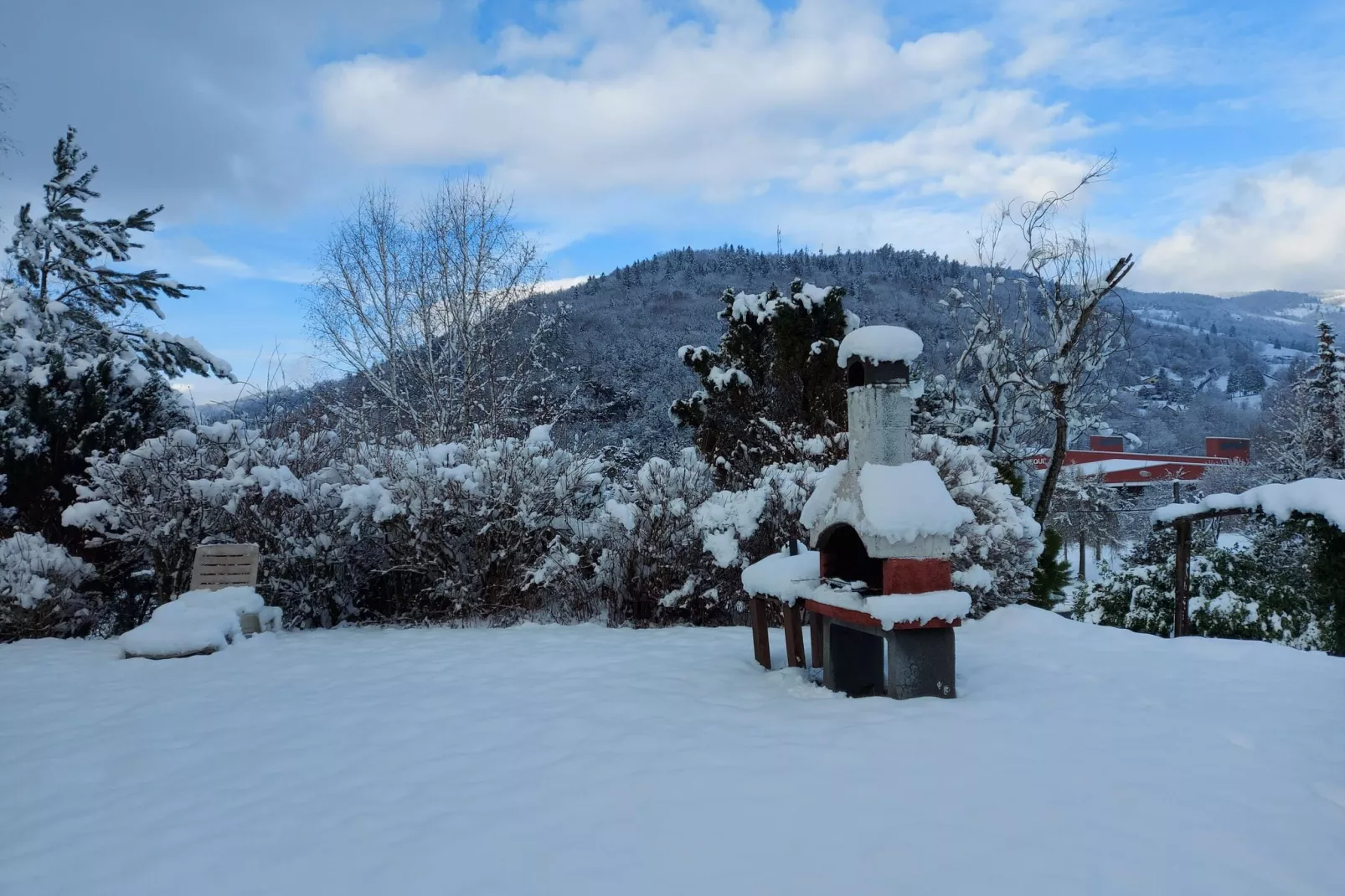 L'Aigle chalet ensemble - Saint-Maurice-sur-Moselle-Uitzicht winter