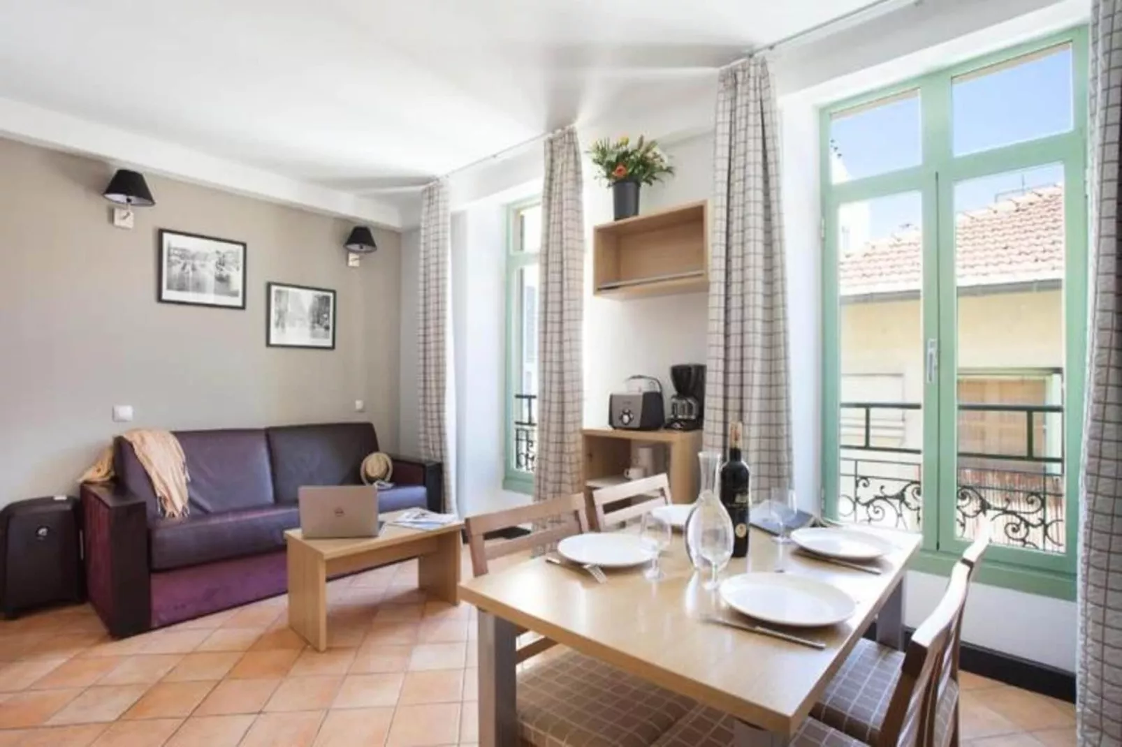 Appart'hôtel Odalys Palais Rossini-Woonkamer