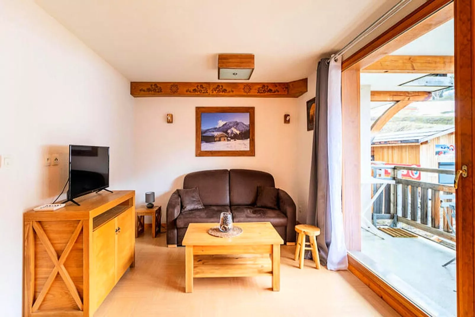 Résidence Le Parc Des Airelles - Woonkamer