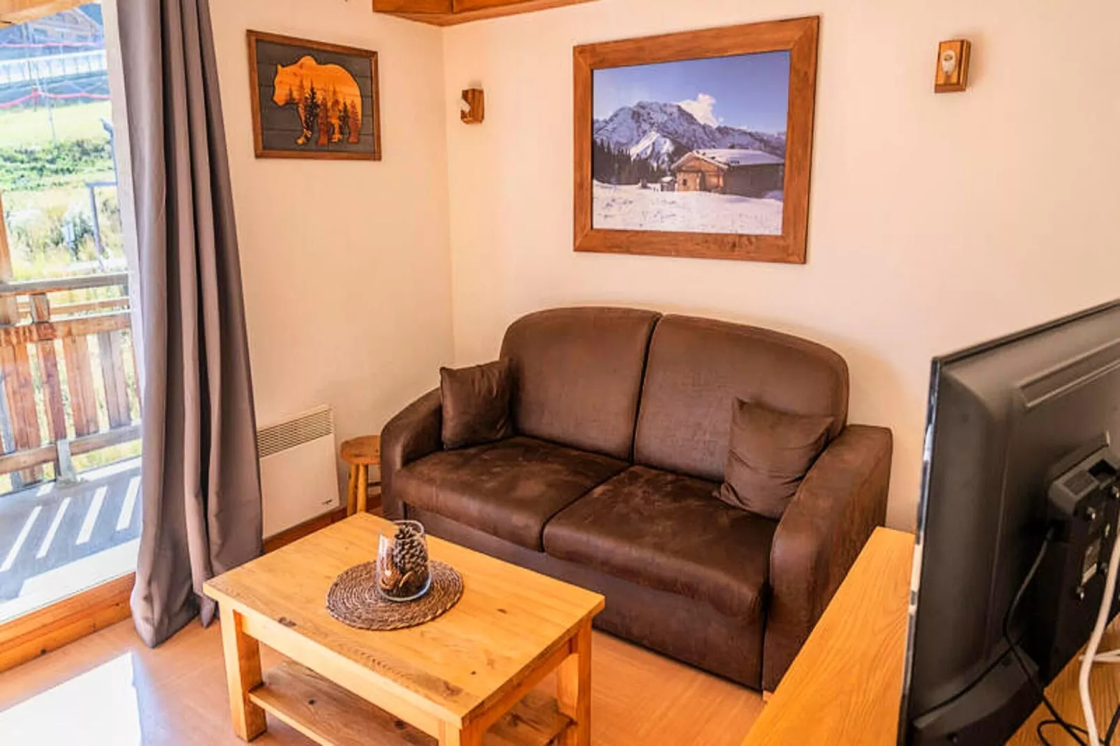 Résidence Le Parc Des Airelles - Woonkamer