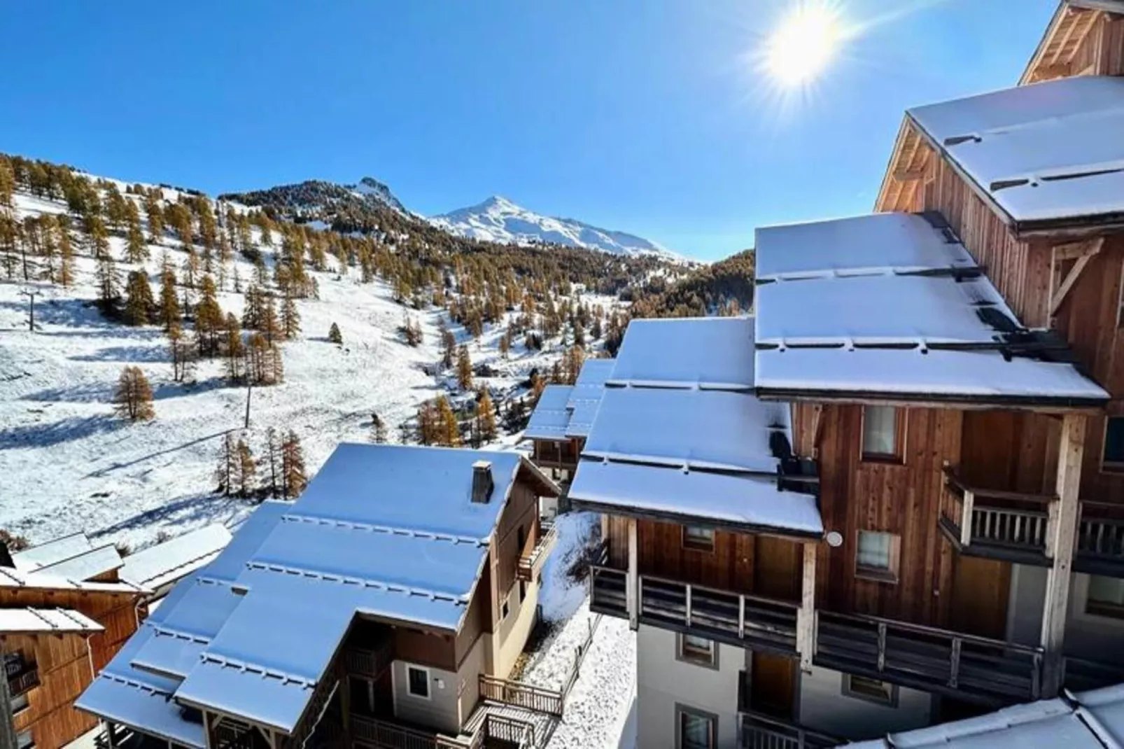 Résidence Le Hameau Des Rennes - Uitzicht winter