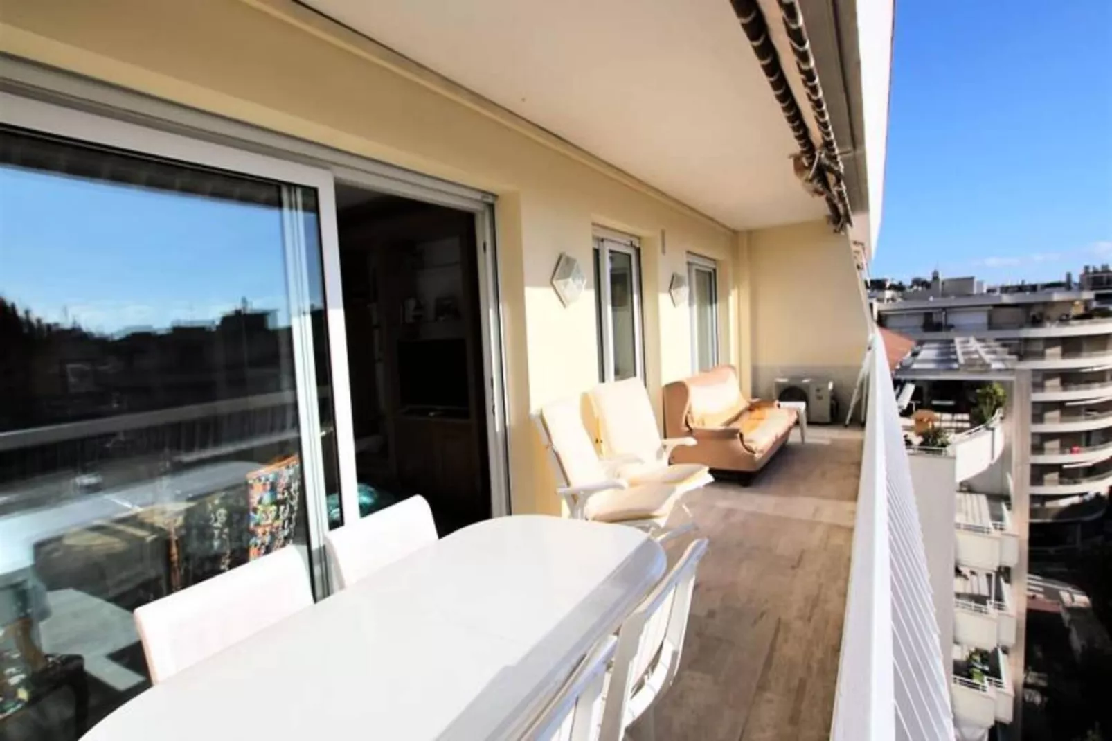 Résidence Appartement Climatis&eacute; 5 Voyageurs De 80 M2, Centre Ville Et Croisette-Terrasbalkon