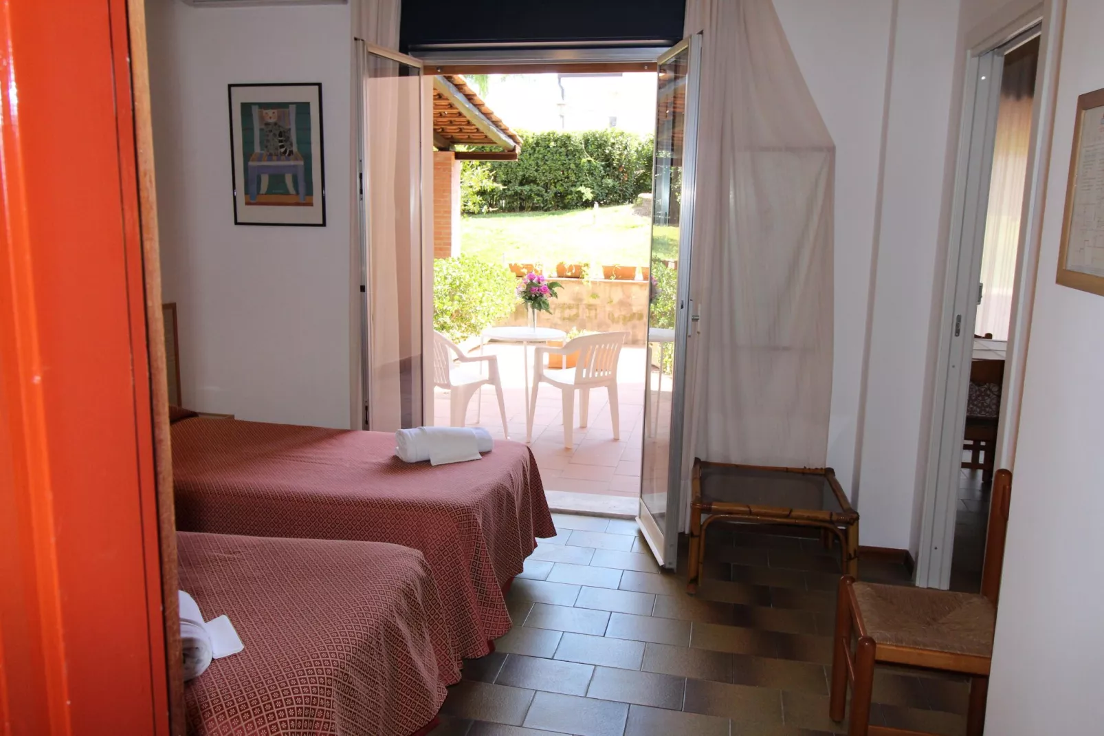 Residence Villa Giardini Giardini Naxos-Bilocale 3 pax con balcone o terrazza-Slaapkamer