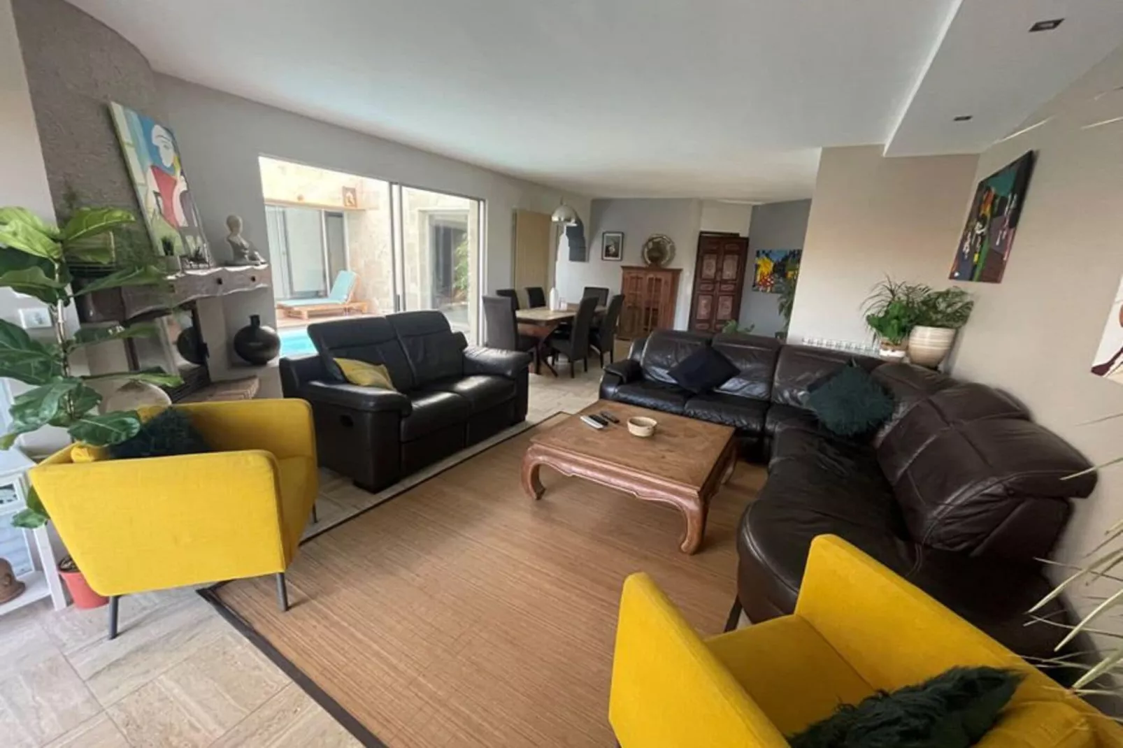 Holiday home Le Porge-Woonkamer