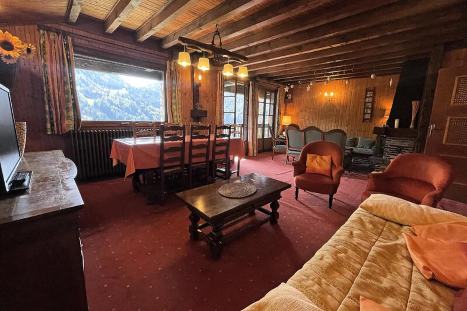 Appartements à La Clusaz-Woonkamer