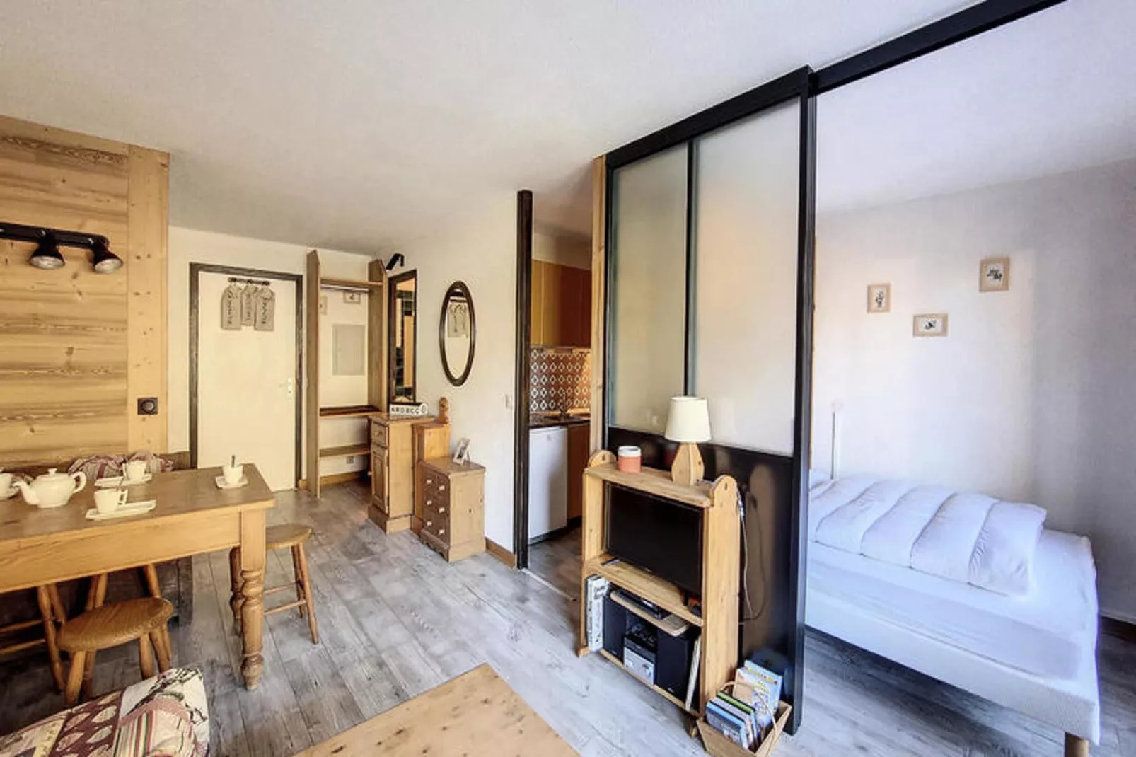 Appartements à Saint Jean d'Aulps-Woonkamer