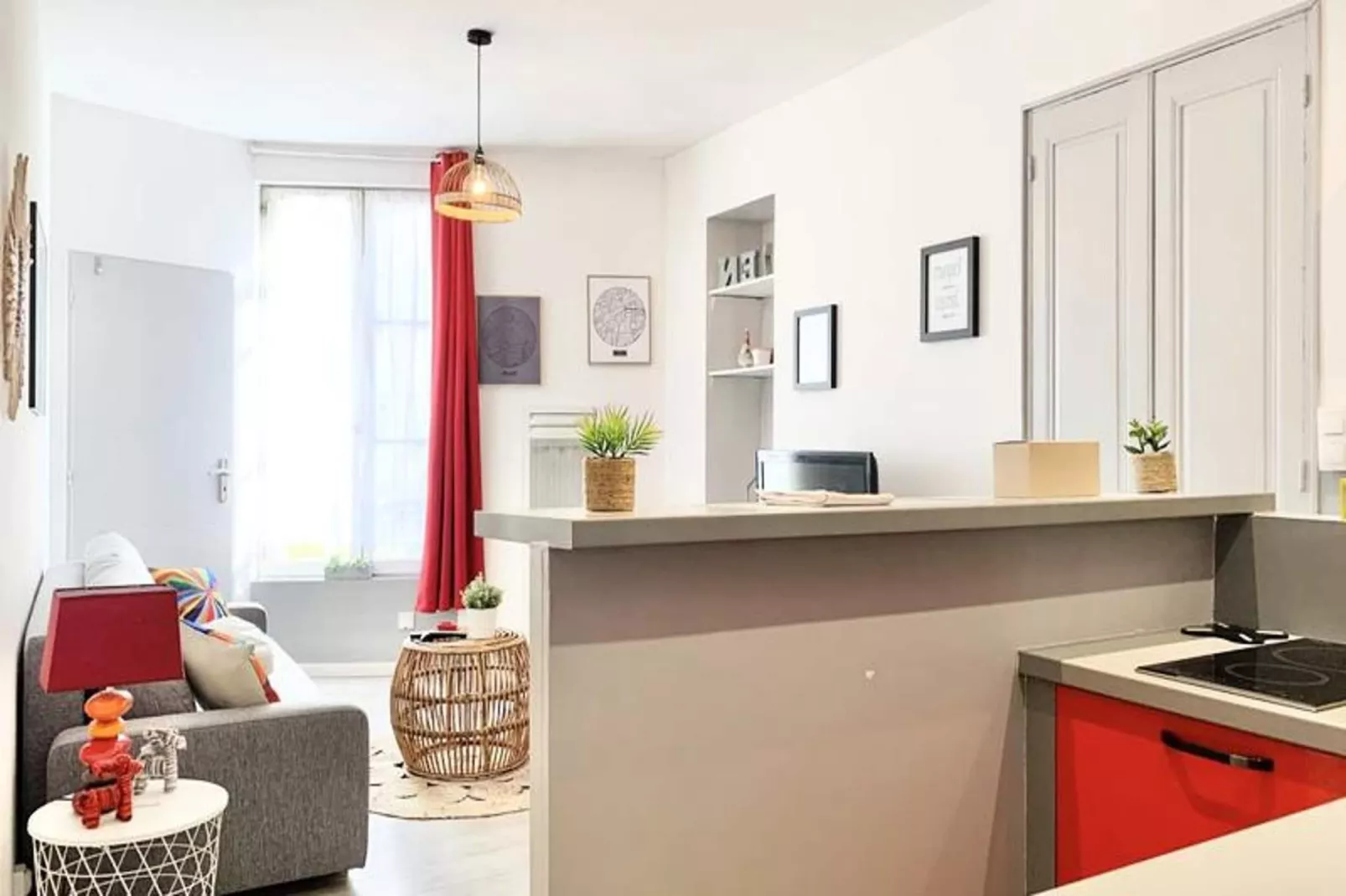 | Petit Paris 💋 | Studio Calme Tout &eacute;quip&eacute;-Keuken