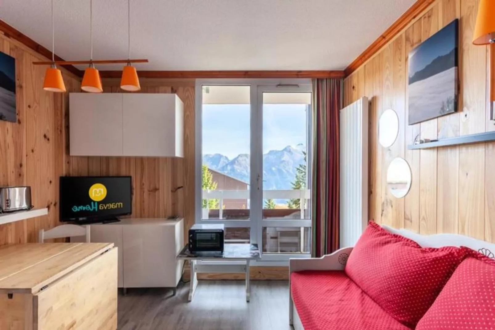 Résidence Les Horizons d'Huez - maeva Home-Woonkamer