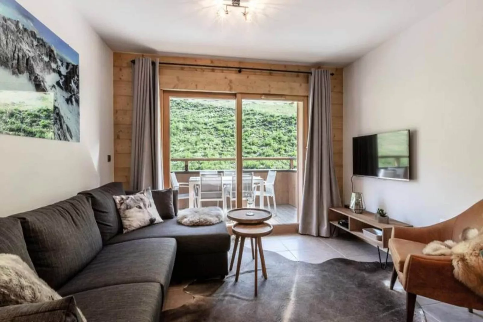 Résidence La Grange Aux Fees-Woonkamer