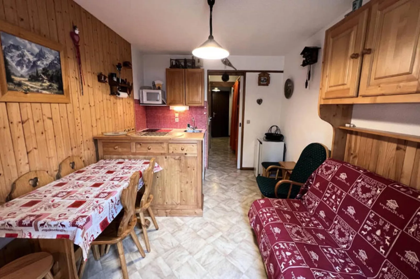 Studio à La Clusaz-Eetkamer