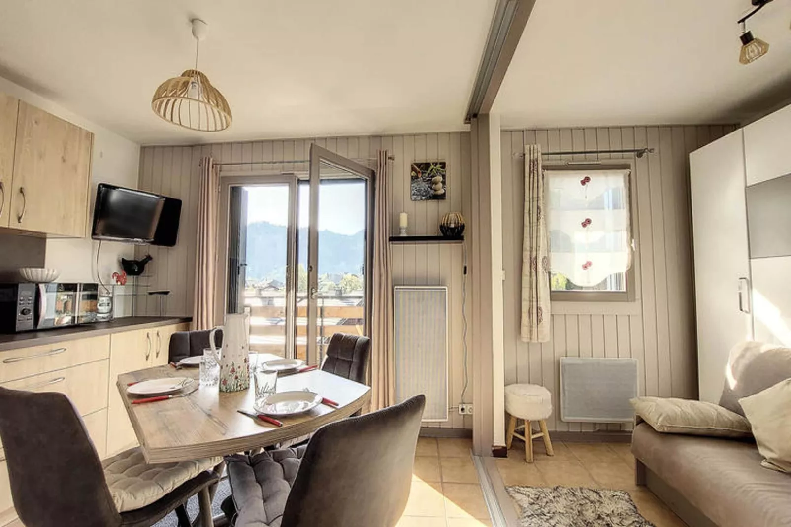 Appartements à Montriond-Eetkamer