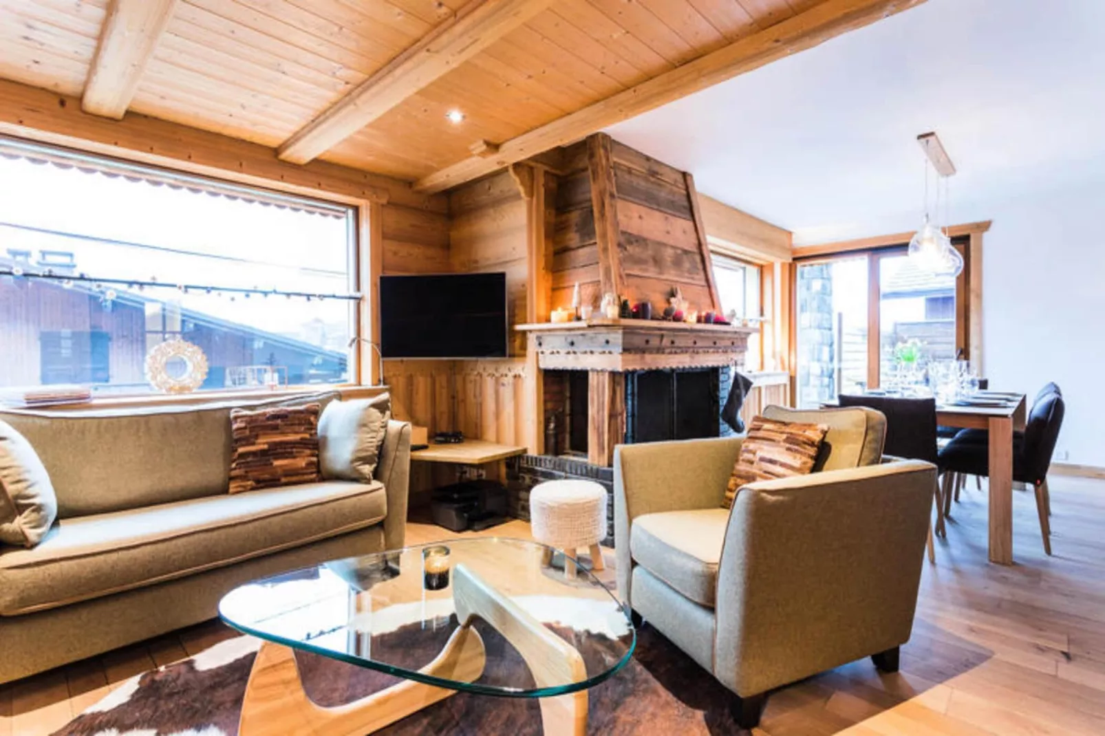 Chalet Le Blizzard-Woonkamer