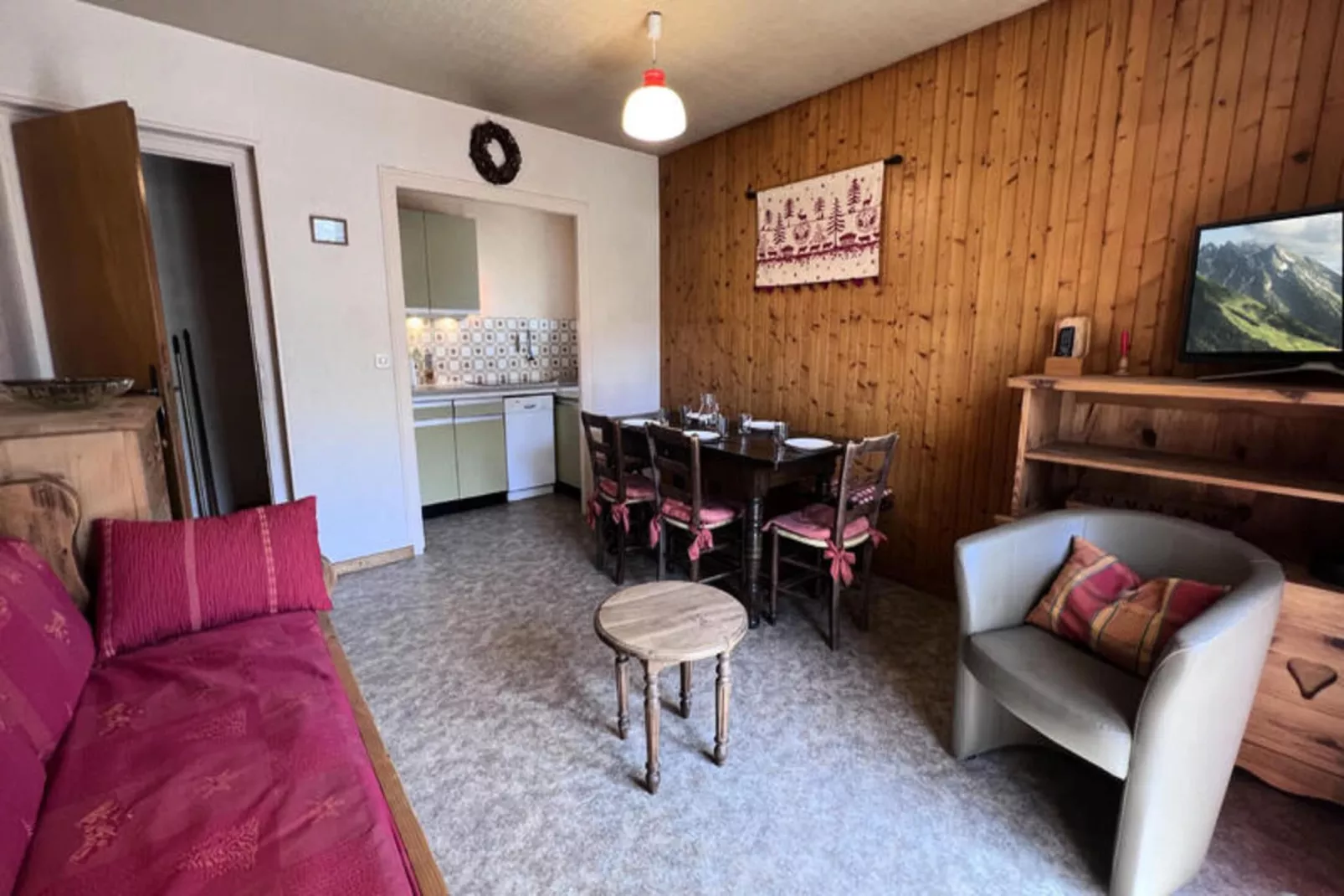 Appartements à La Clusaz-Woonkamer
