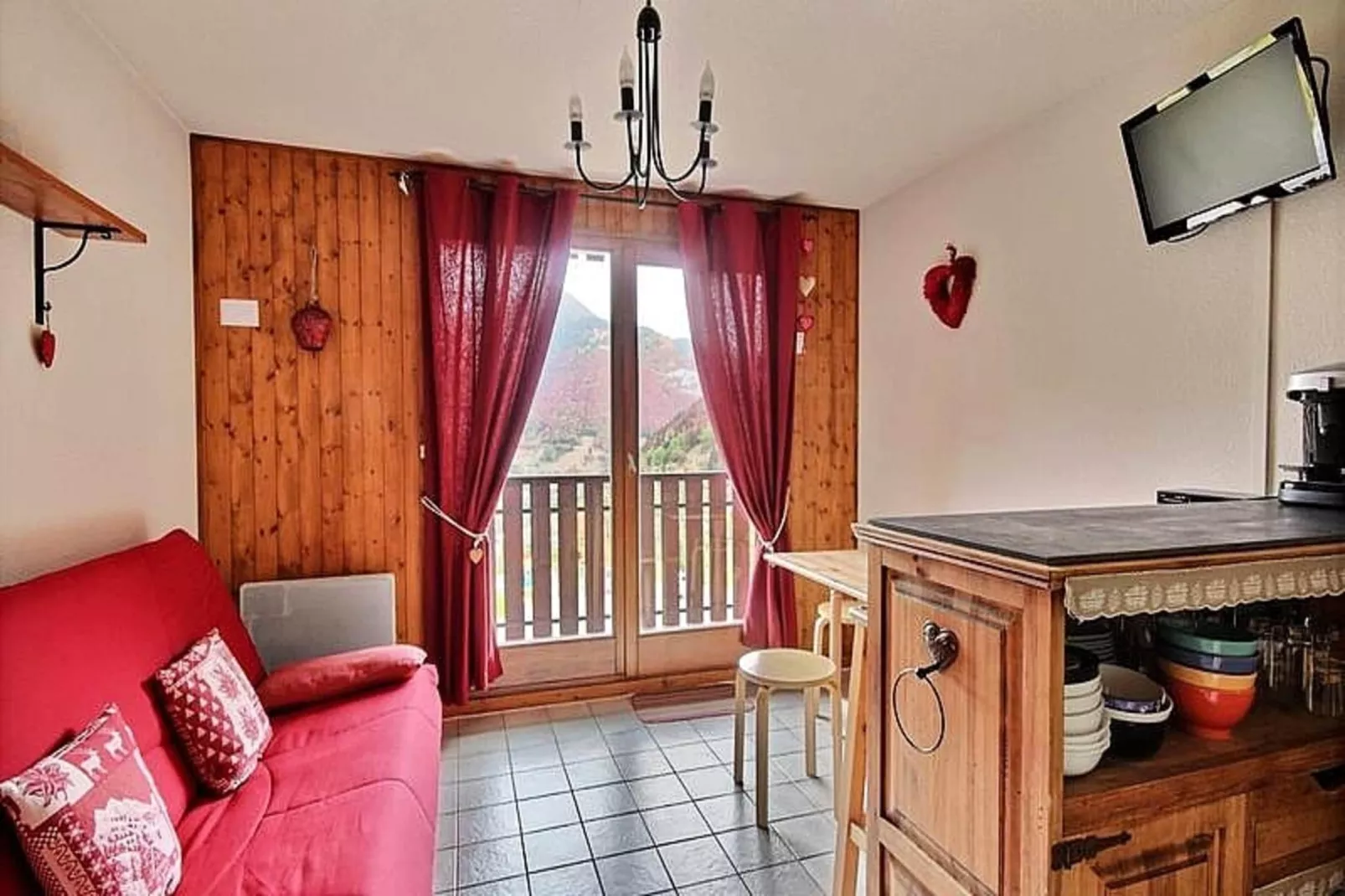 Studio à Saint Jean d'Aulps-Woonkamer