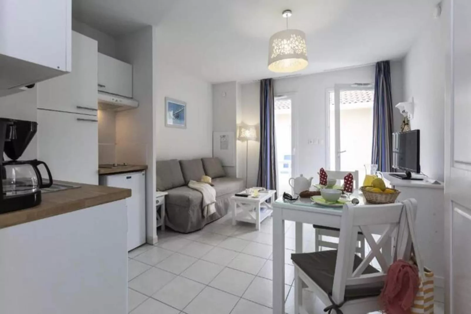 Résidence Odalys Le Petit Pont***-Woonkamer