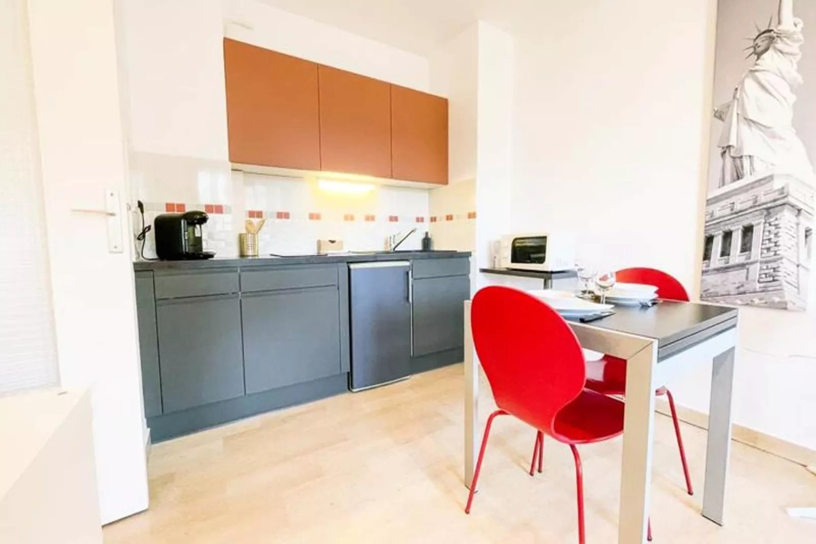 La Pause Grenobloise  - Studio - Balcon-Eetkamer