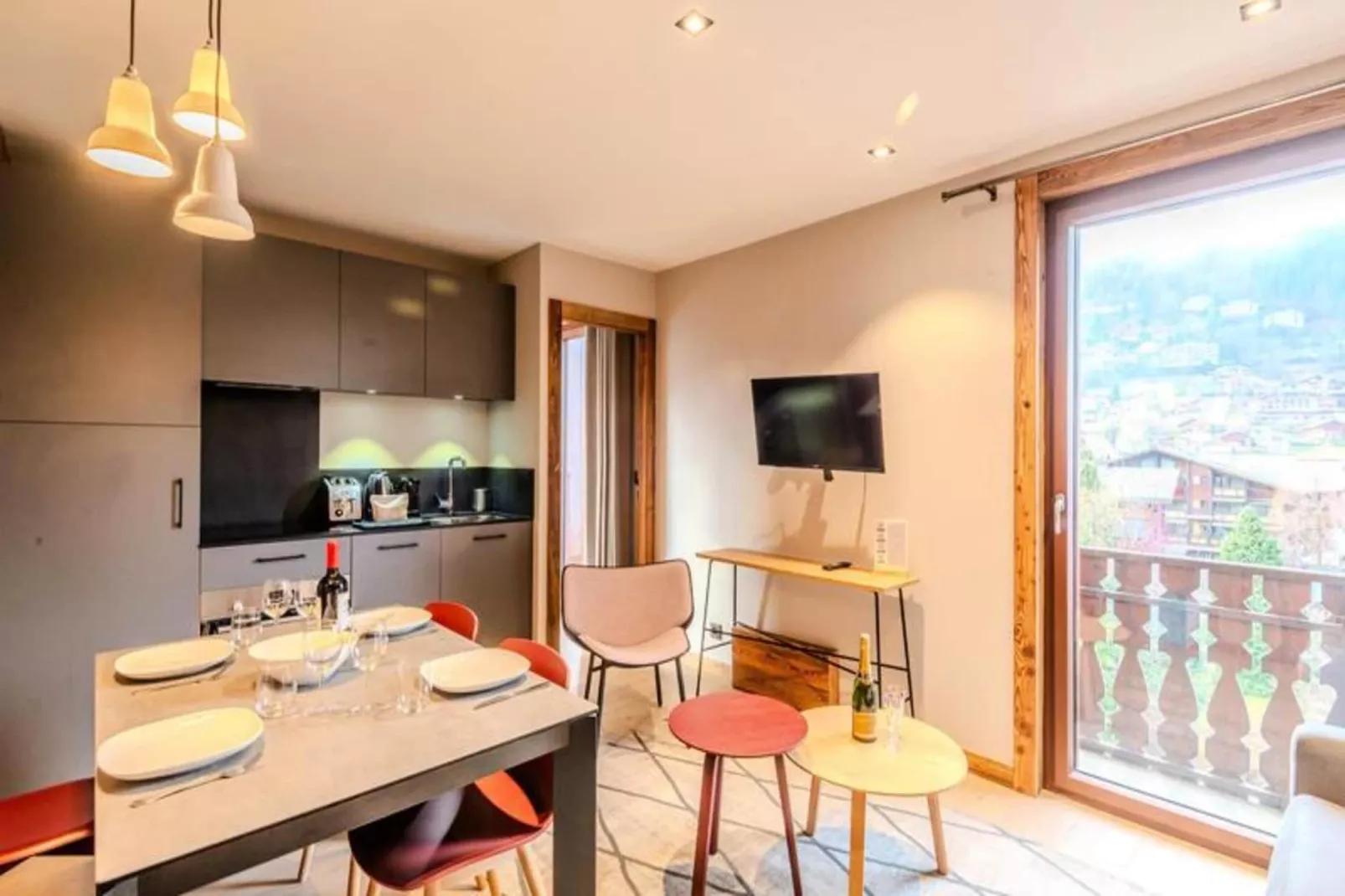 Résidence L'edelweiss-Woonkamer