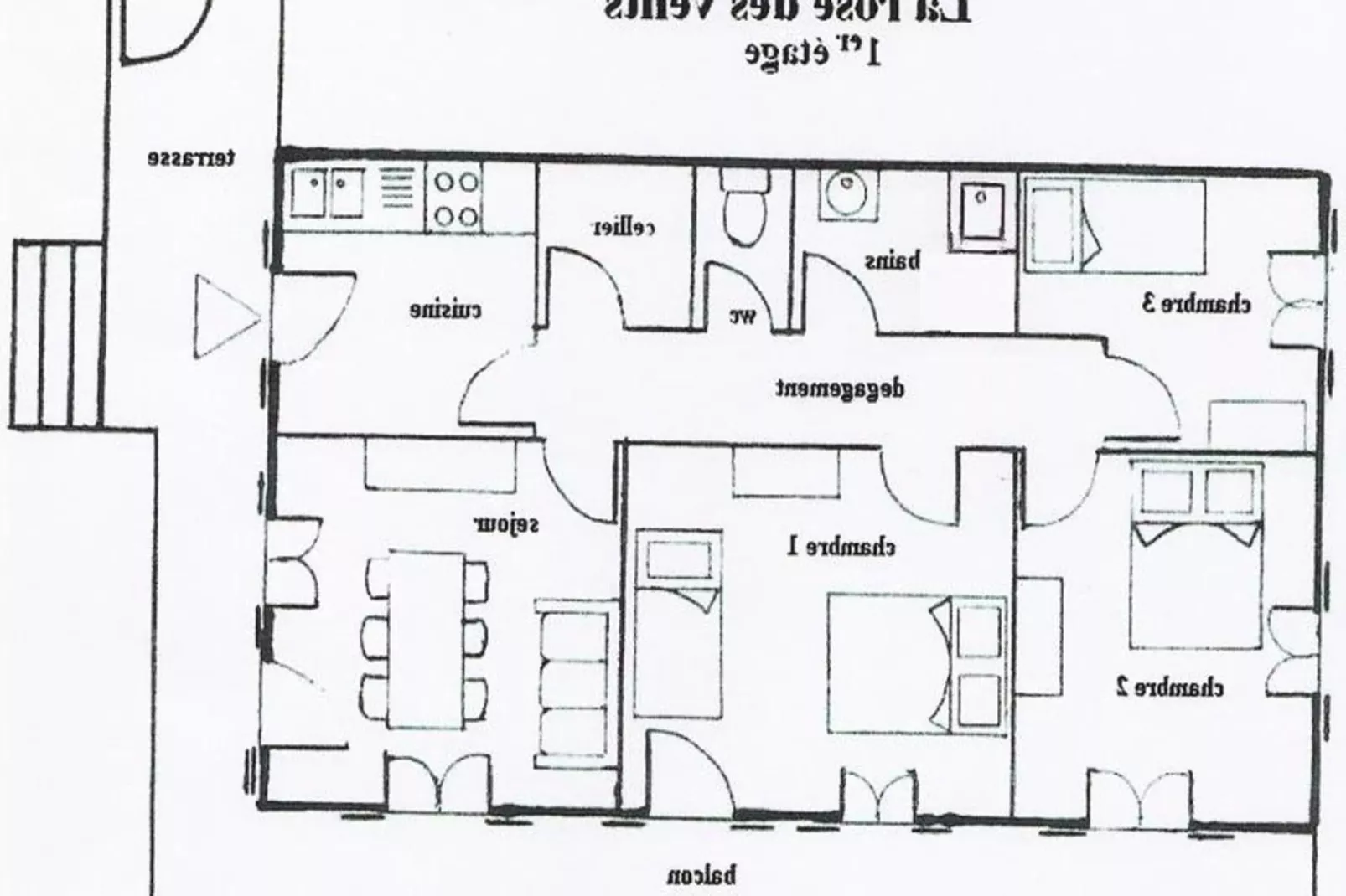 Appartement 7 pers. avec terrasse-Overloop