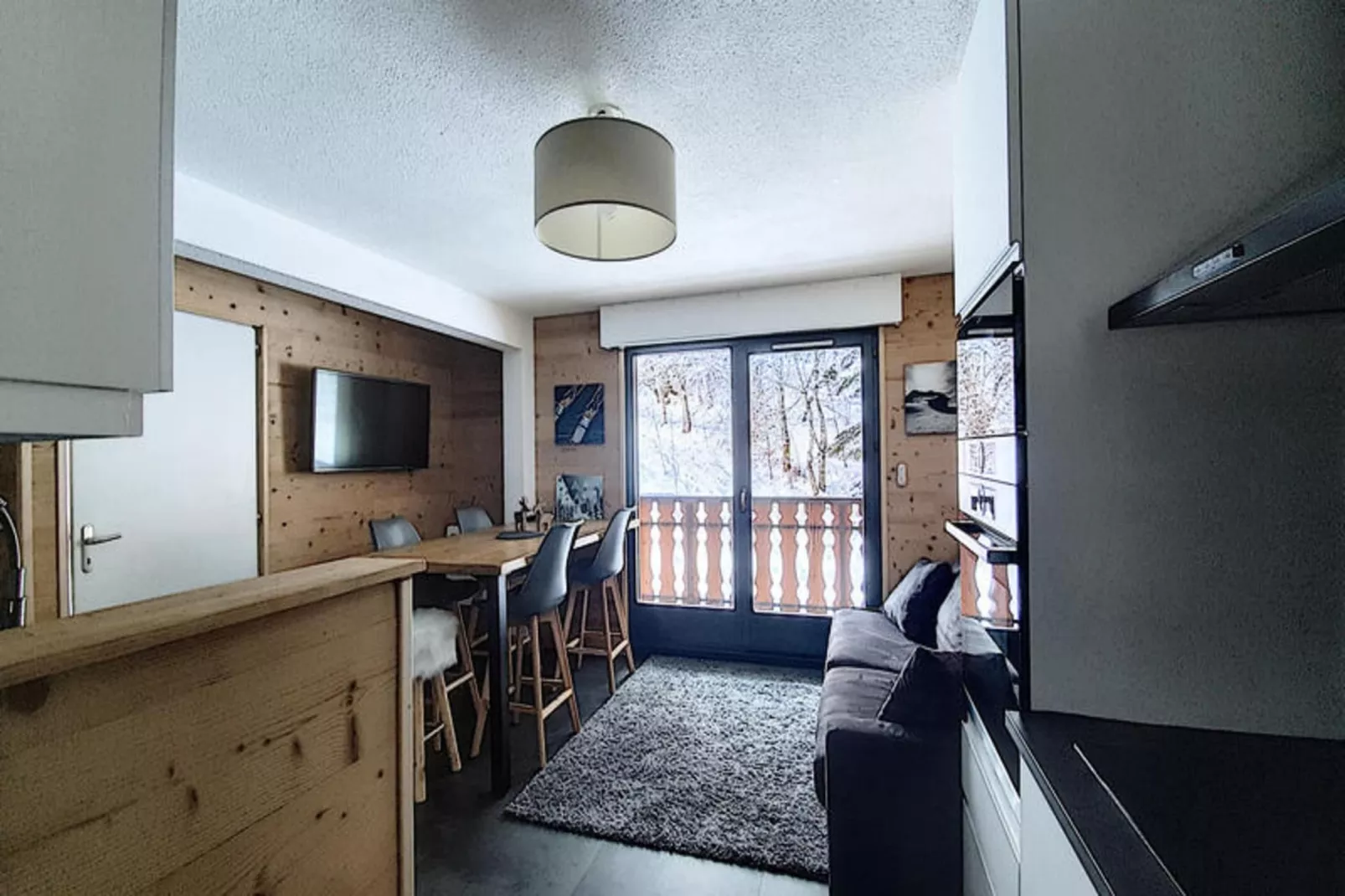 Appartements à Saint Jean d'Aulps-Woonkamer