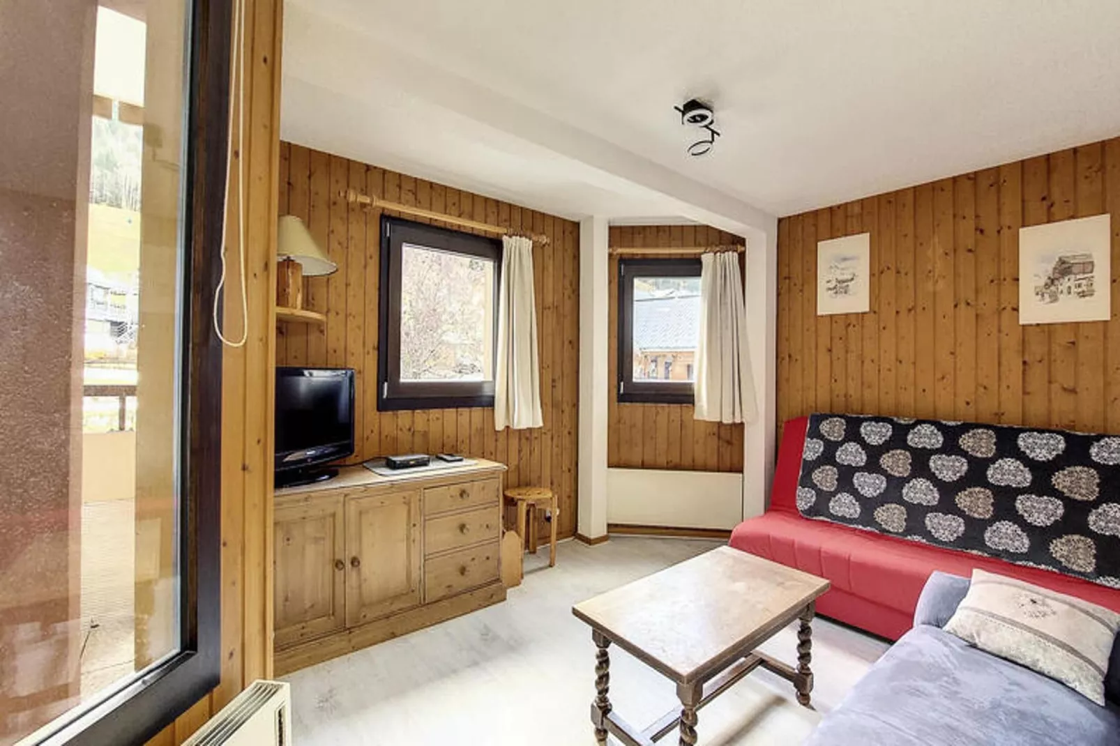 Appartements à Saint Jean d'Aulps-Woonkamer