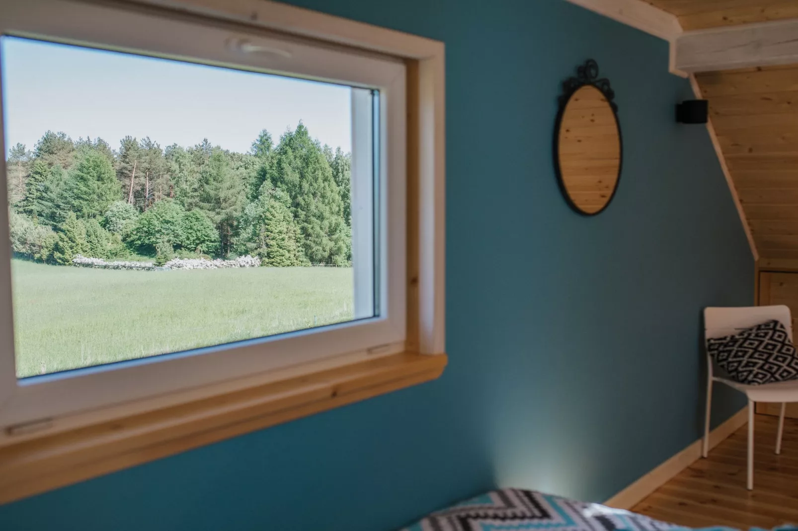 White Heron-Uitzicht zomer