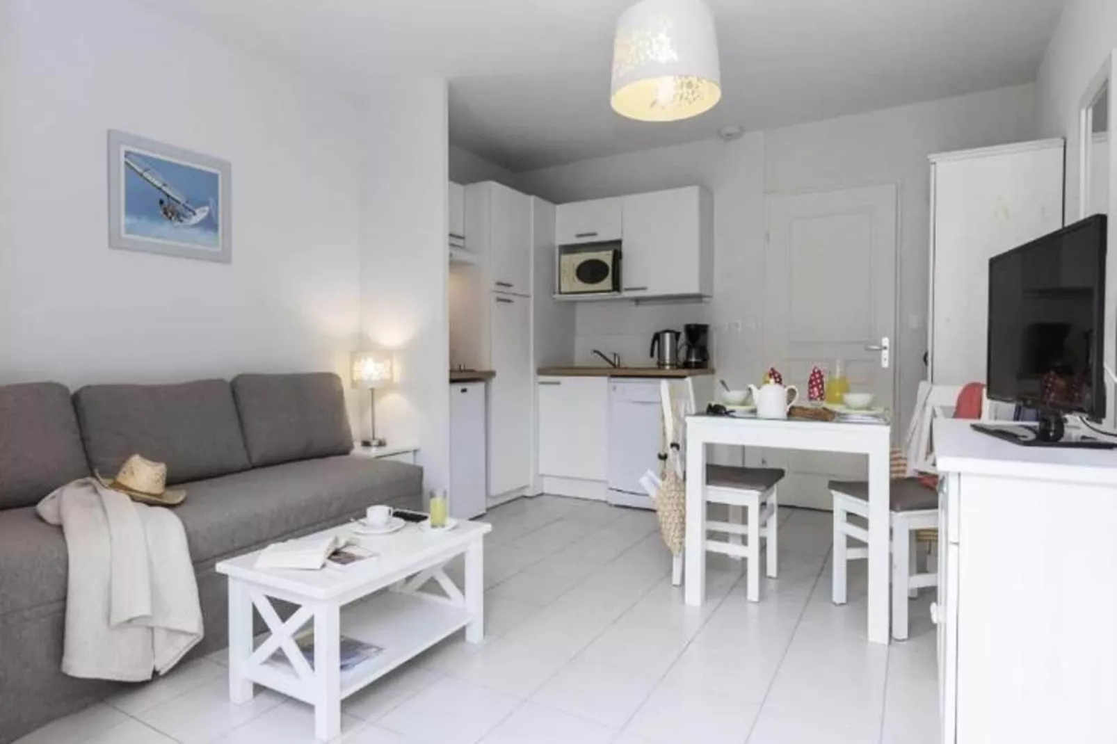 Résidence Odalys Le Petit Pont***-Woonkamer