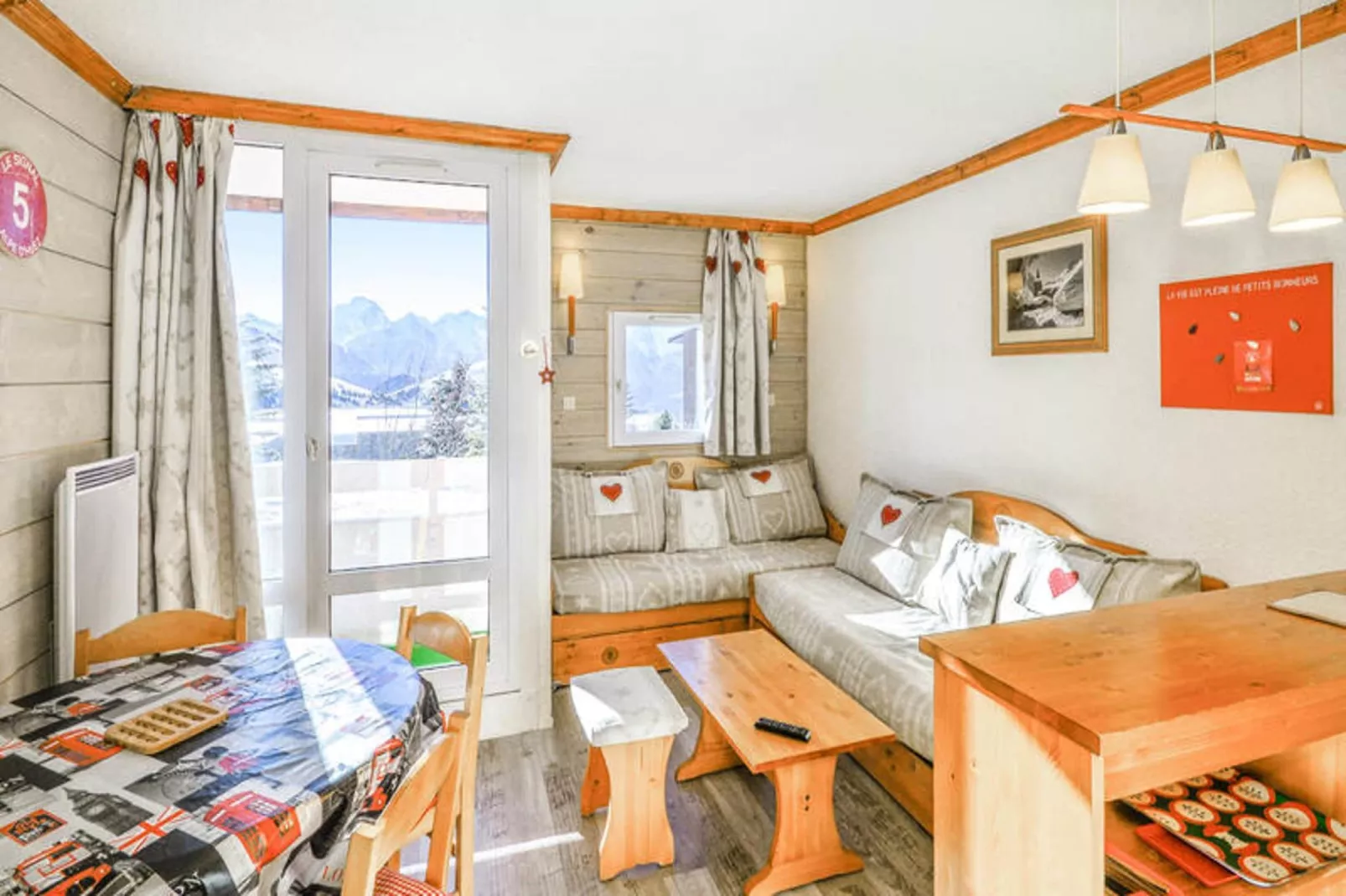 Résidence Les Horizons d'Huez - maeva Home-Woonkamer