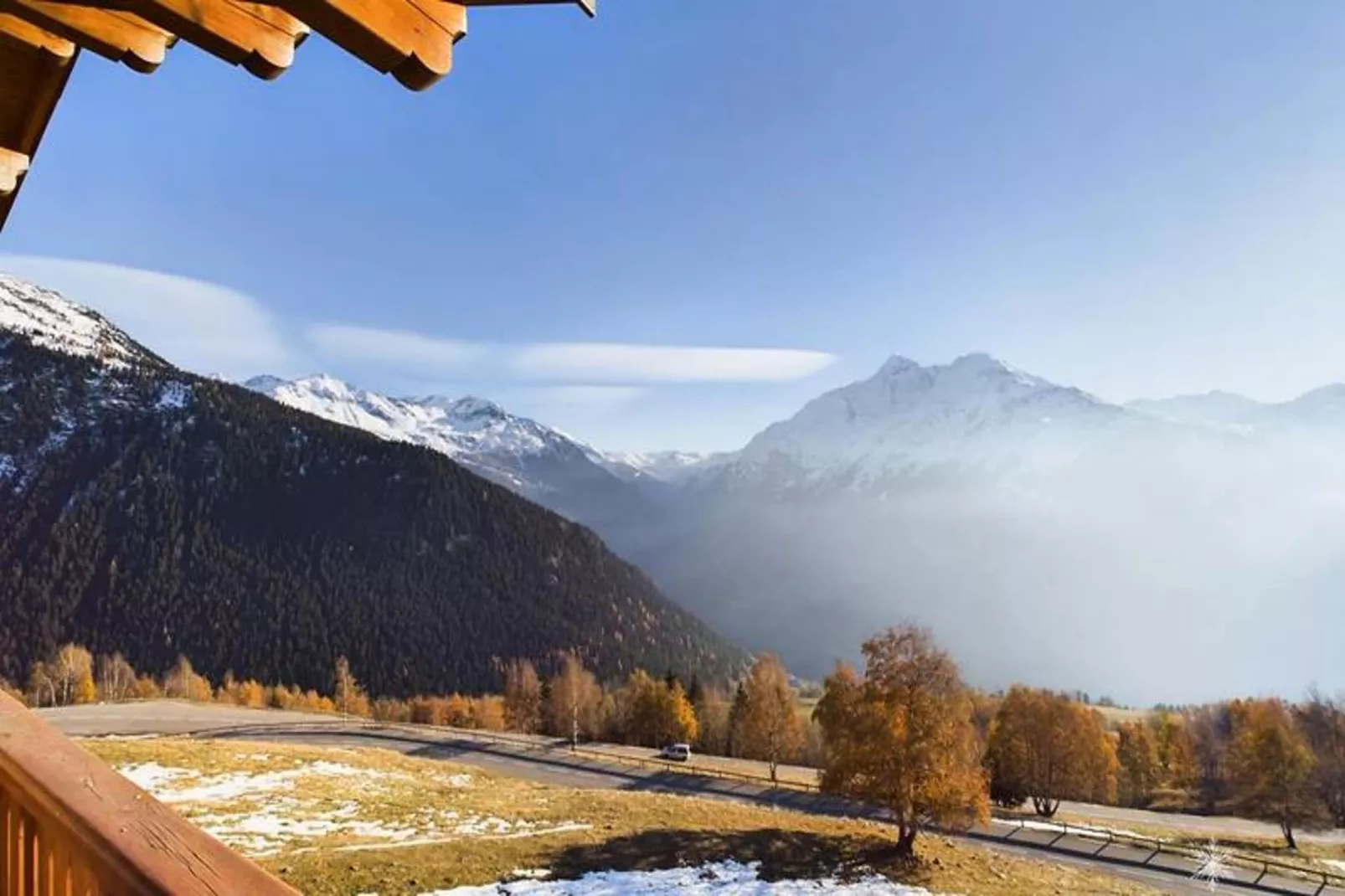 Chalets Des Eucherts-Gebied winter 5km