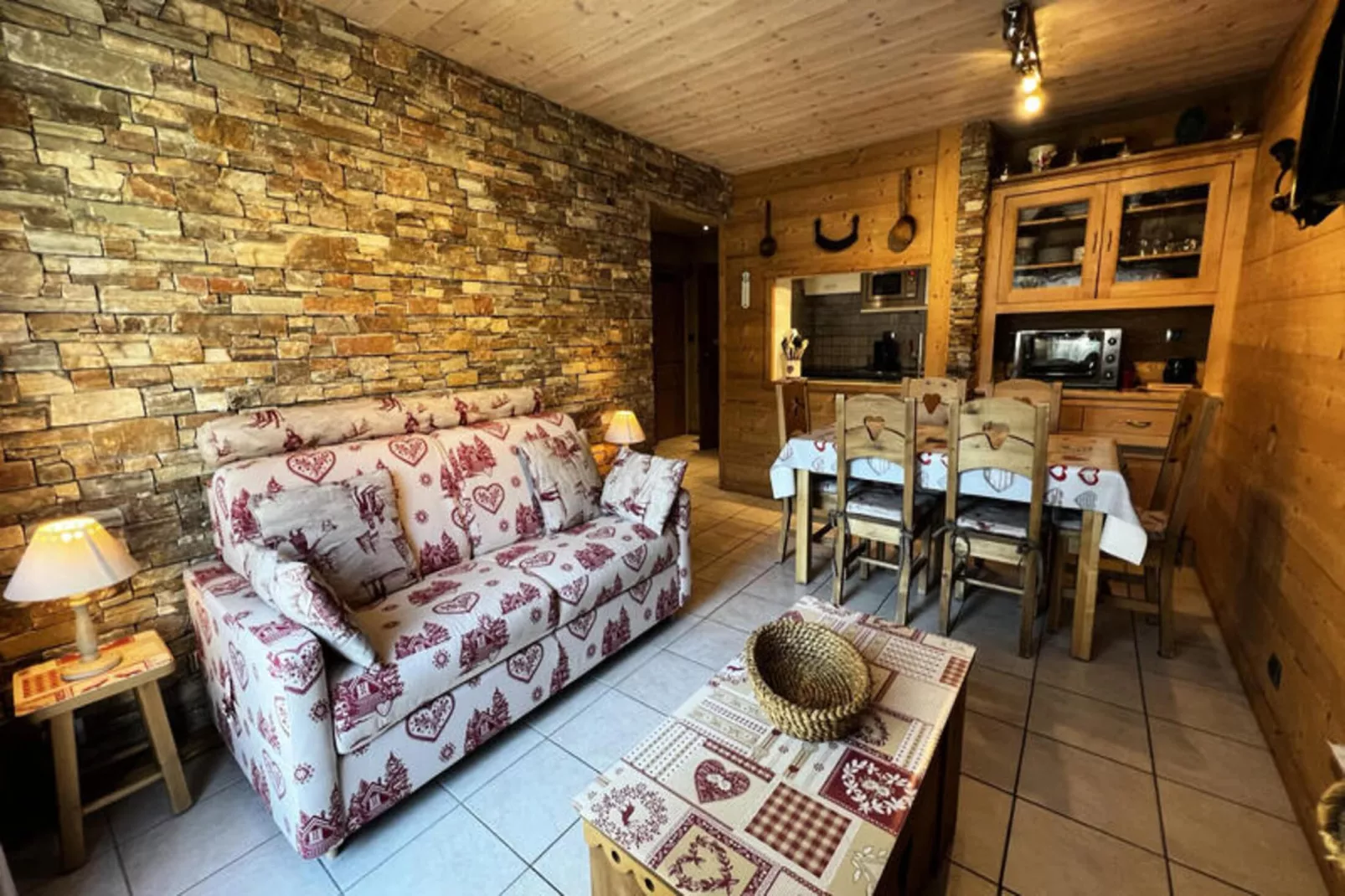 Appartements à La Clusaz-Woonkamer