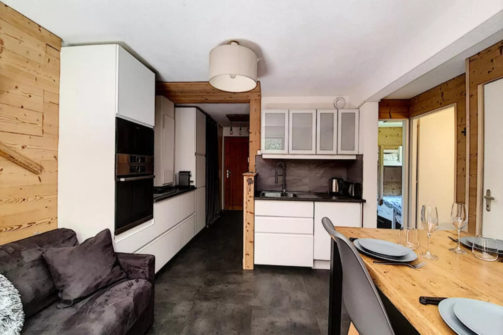 Appartements à Saint Jean d'Aulps-Woonkamer