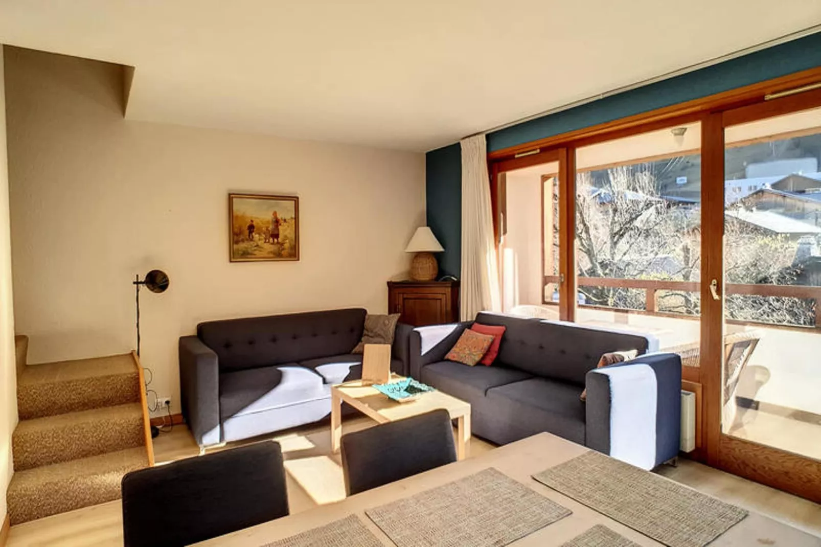 Appartements à Saint Jean d'Aulps-Woonkamer