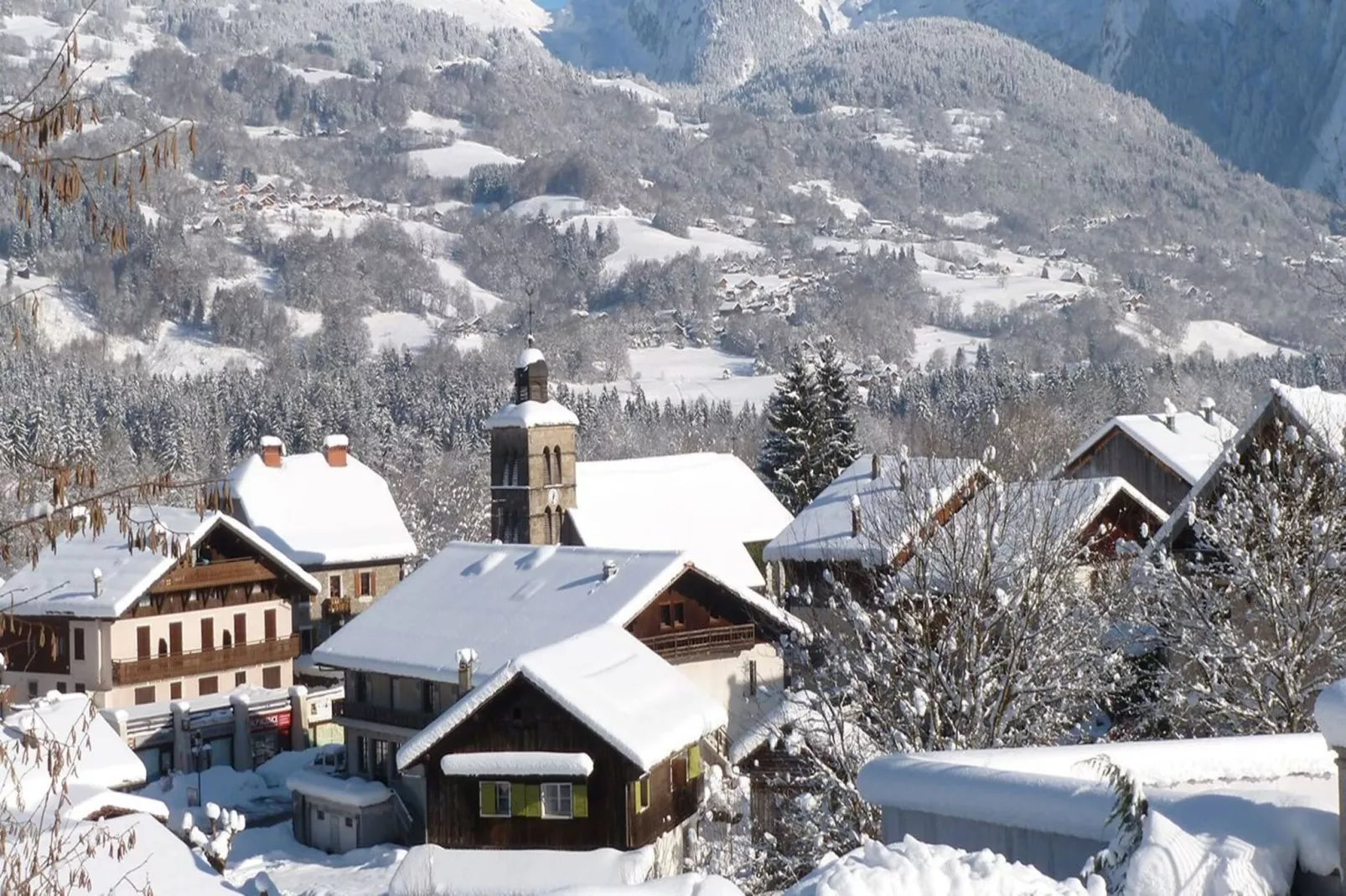 Résidence Jardin Alpin Bat A-Uitzicht winter