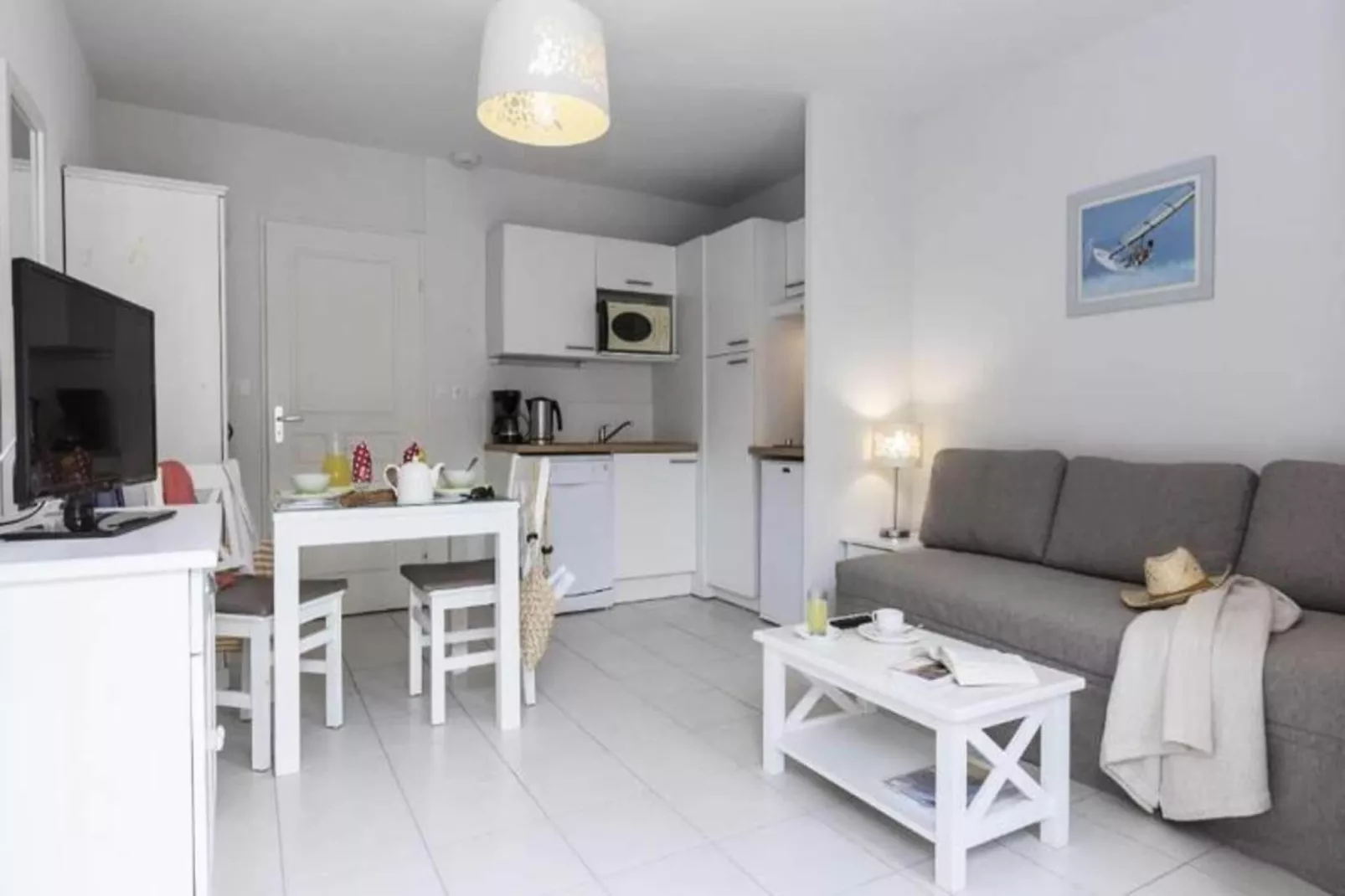 Résidence Odalys Le Petit Pont***-Woonkamer