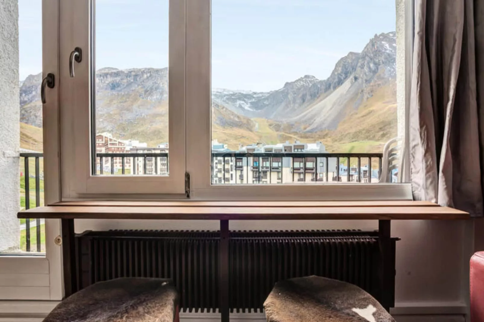 Appartement à Tignes avec accès direct aux pistes-Woonkamer