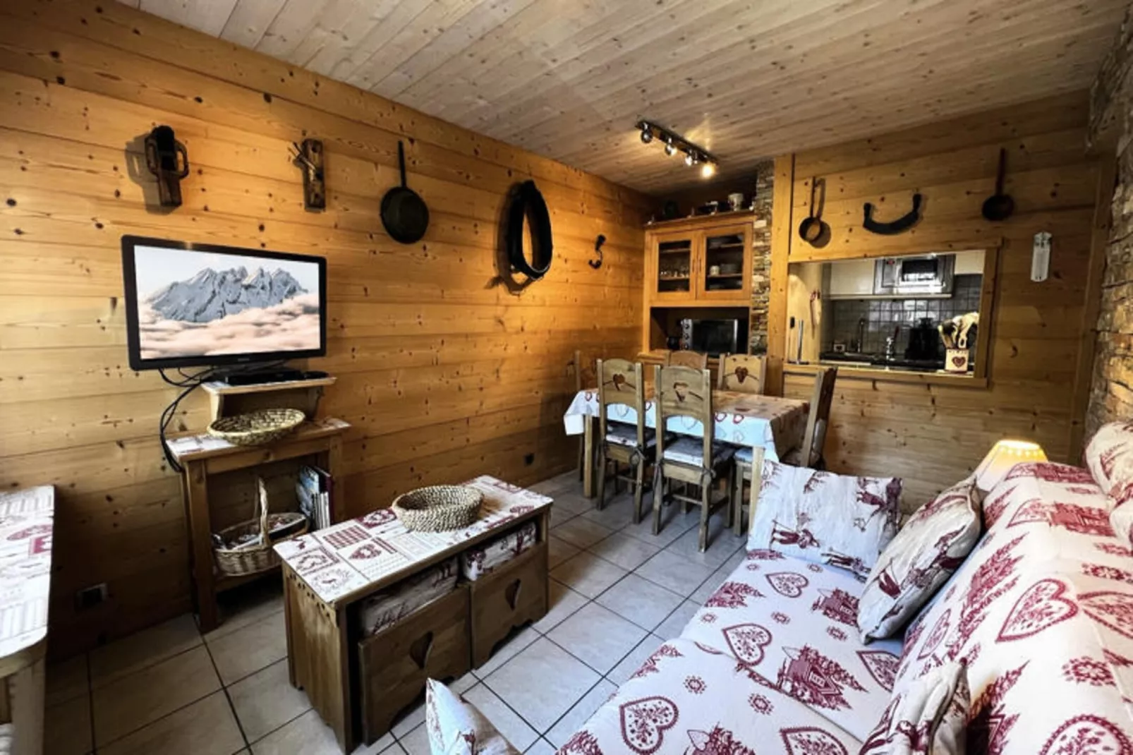 Appartements à La Clusaz-Woonkamer