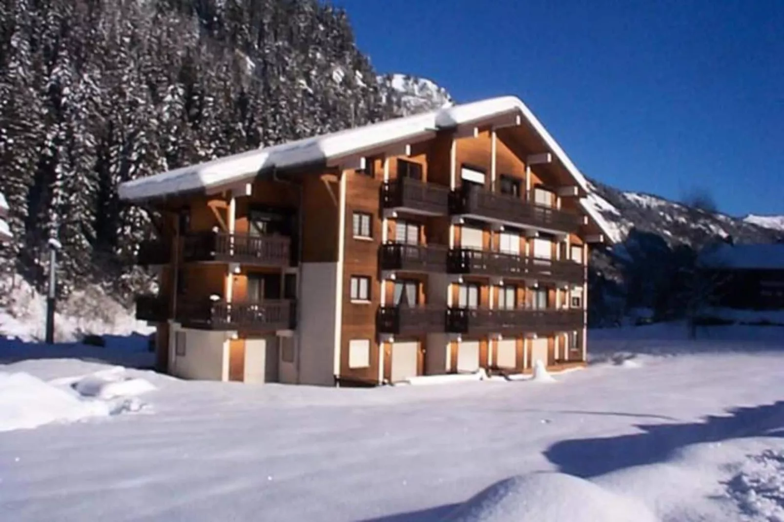 Résidence Le Perce-neige-Buitenkant zomer