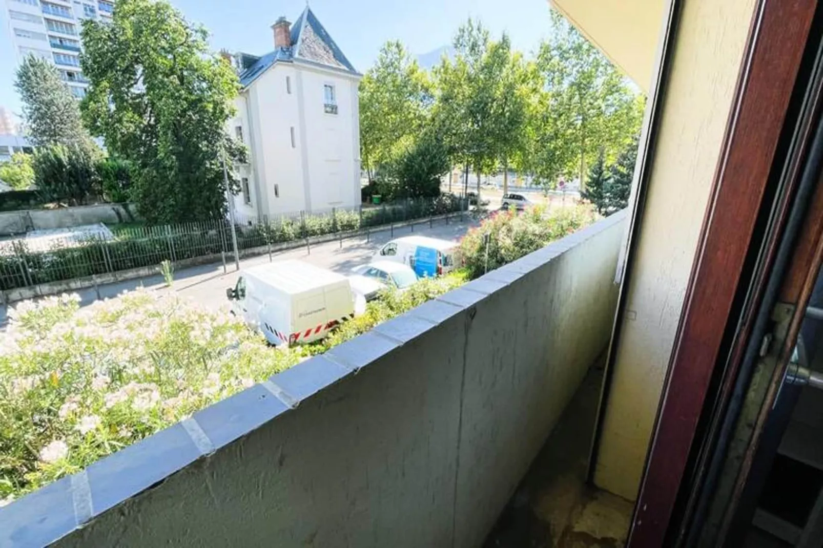 La Pause Grenobloise  - Studio - Balcon-Uitzicht zomer