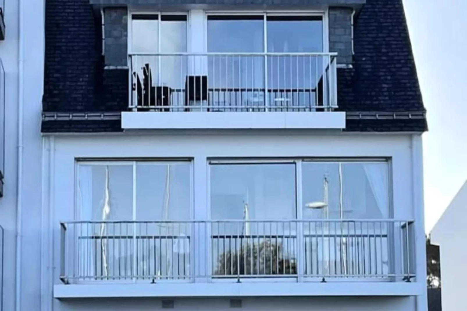 Résidence Maryland. Vue Mer Port Haliguen Plage Du Porigo-Woonkamer