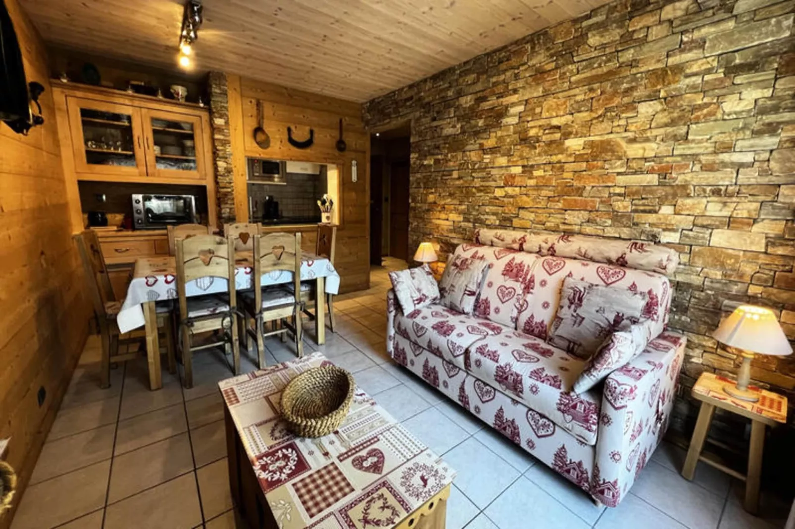 Appartements à La Clusaz-Woonkamer