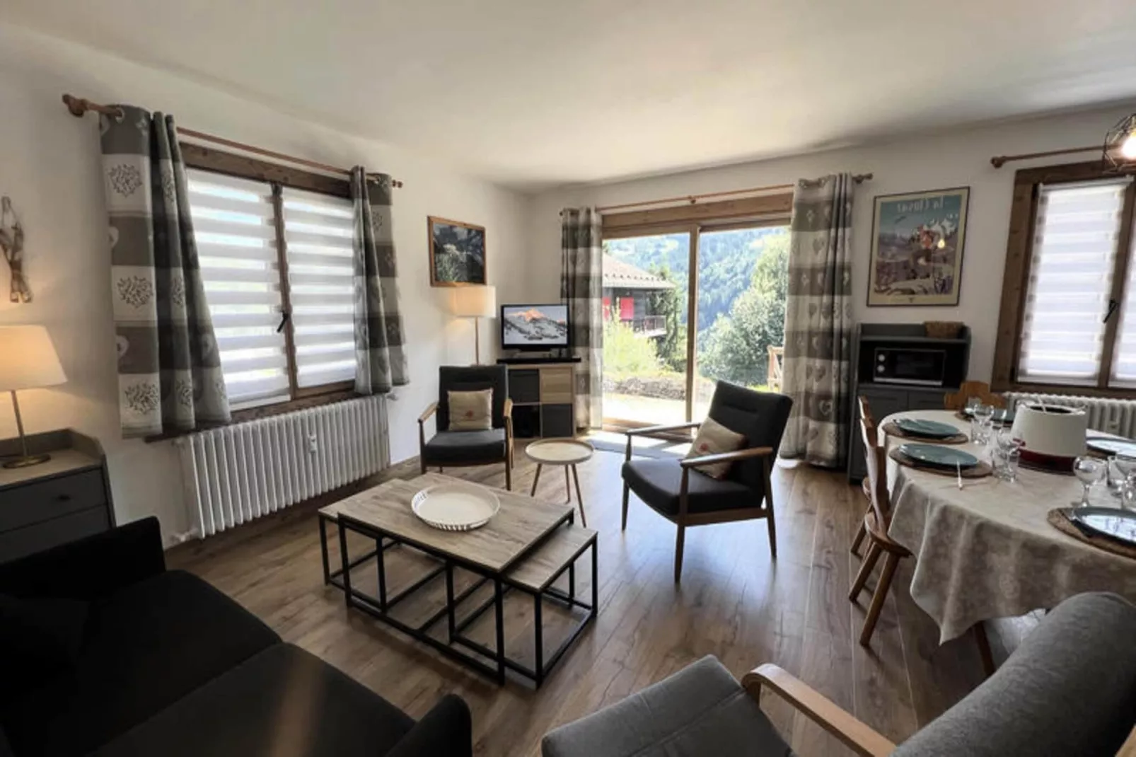 Appartements à La Clusaz-Woonkamer