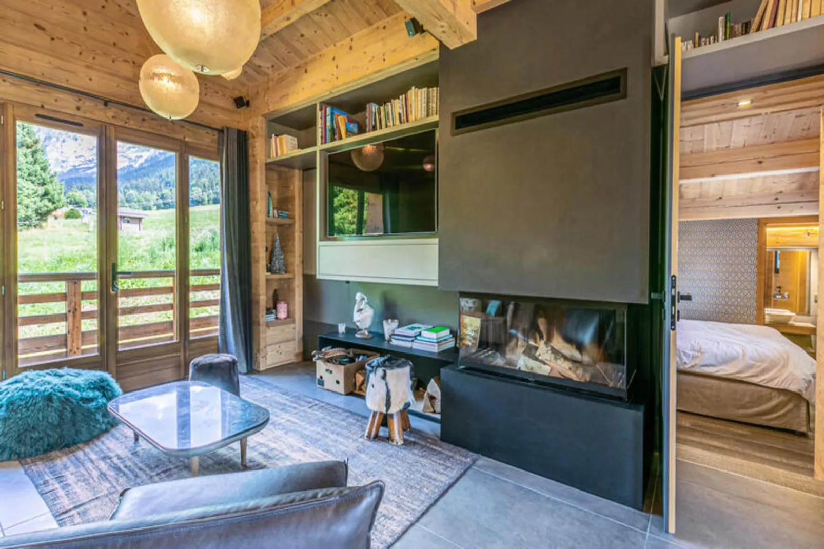 Chalet Mouflon-Woonkamer