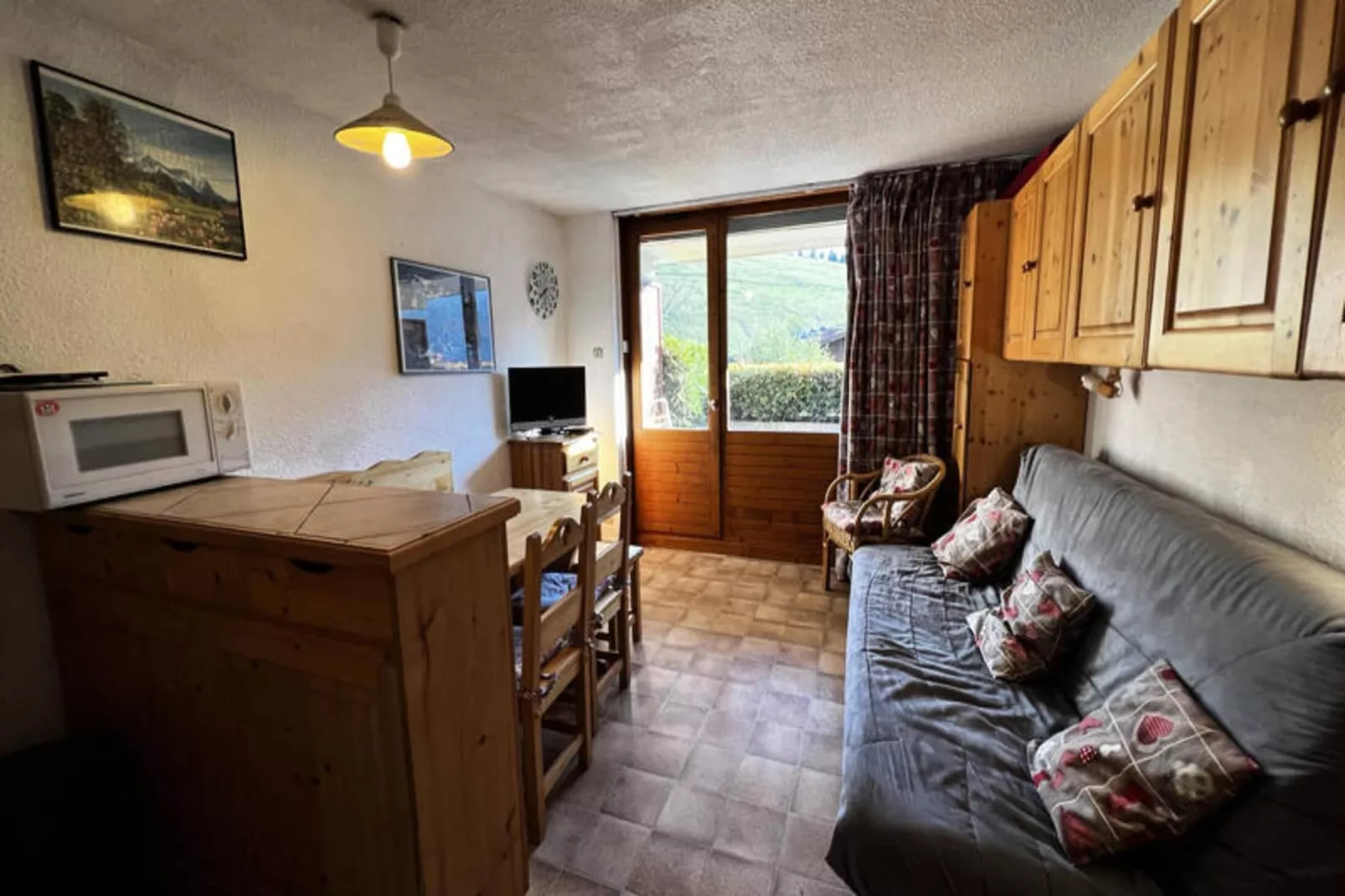 Appartements à La Clusaz-Woonkamer