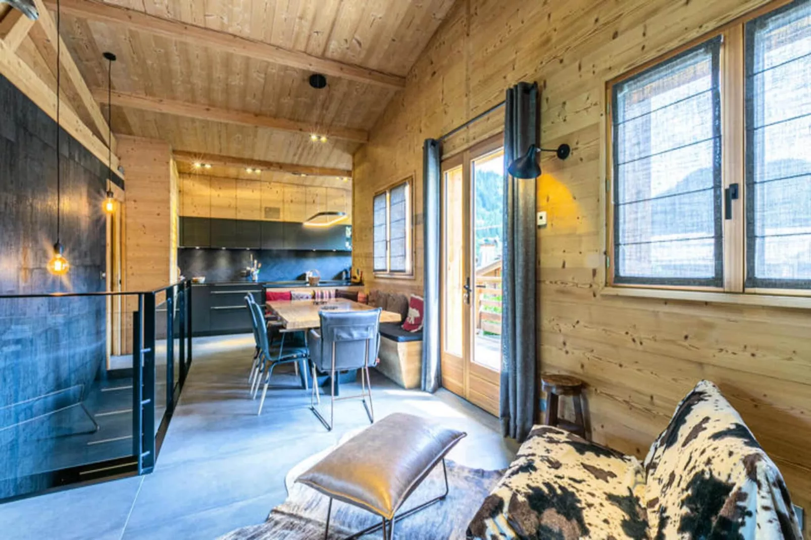 Chalet Mouflon-Woonkamer