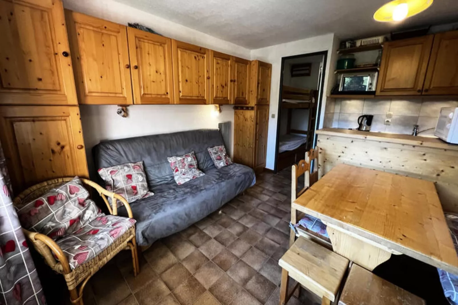 Appartements à La Clusaz-Woonkamer