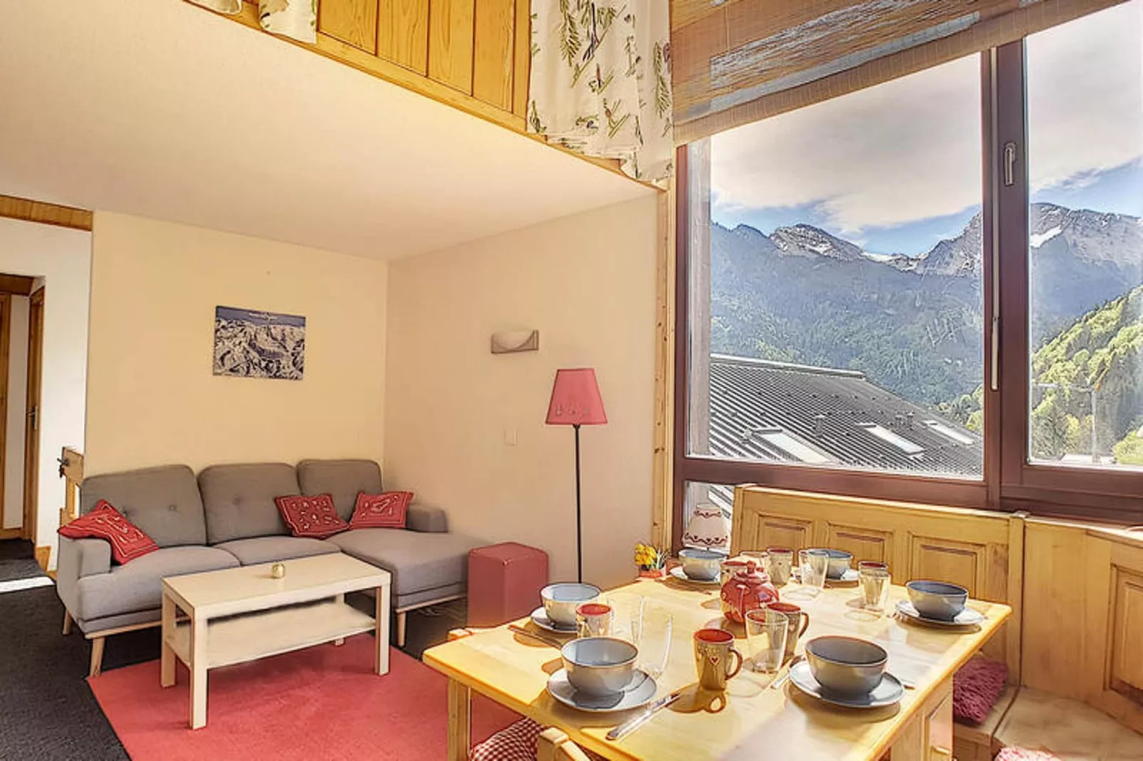 Appartements à Saint Jean d'Aulps-Woonkamer